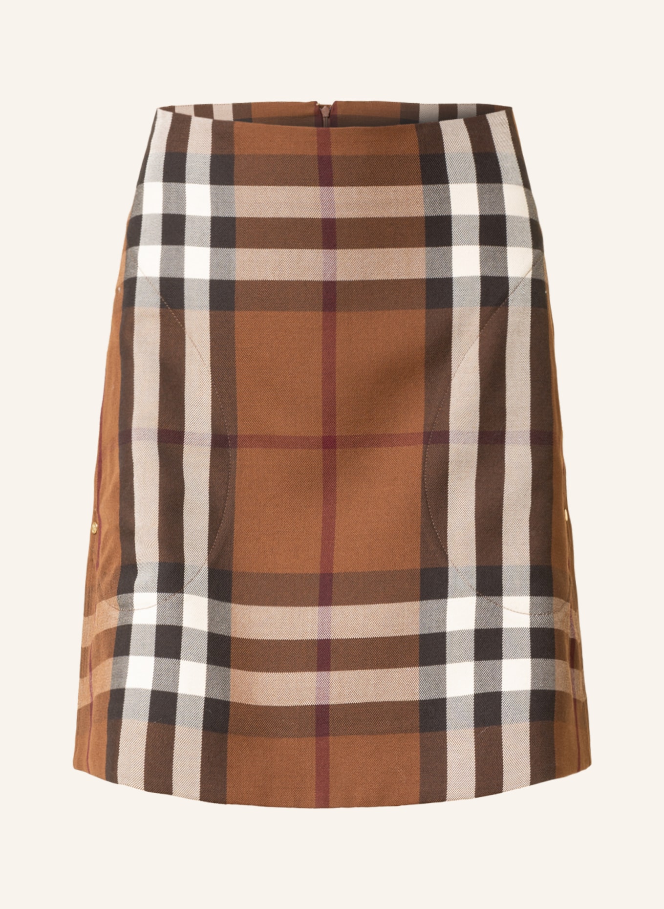 BURBERRY Skirt TEODORA , Color: BROWN/ DARK BROWN (Image 1)
