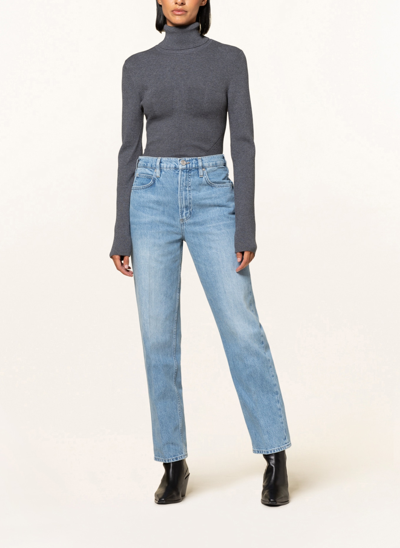 FRAME DENIM Straight Jeans LE HIGH 'N' TIGHT, Farbe: ZONA ZONA (Bild 2)