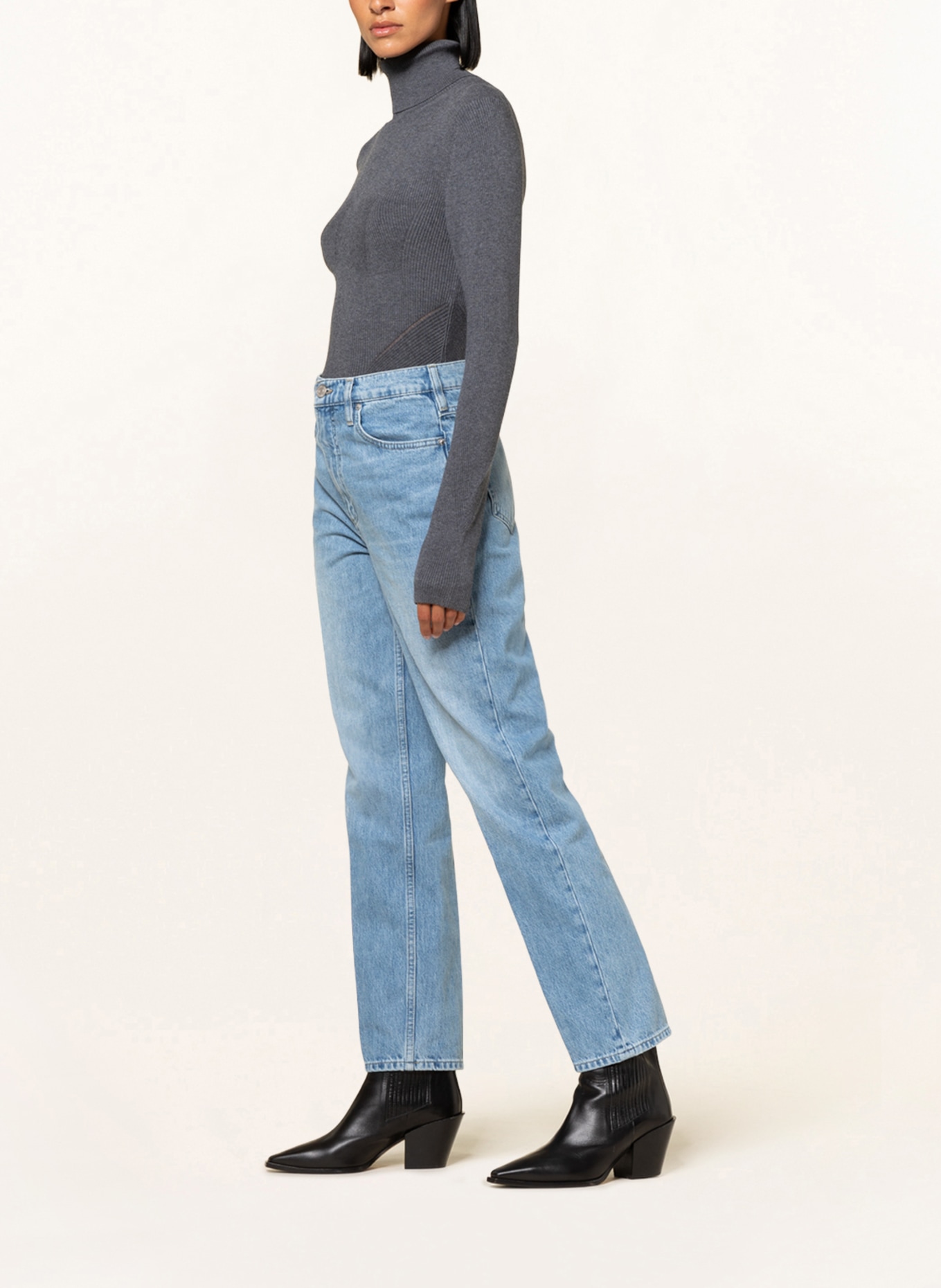 FRAME DENIM Straight Jeans LE HIGH 'N' TIGHT, Farbe: ZONA ZONA (Bild 4)