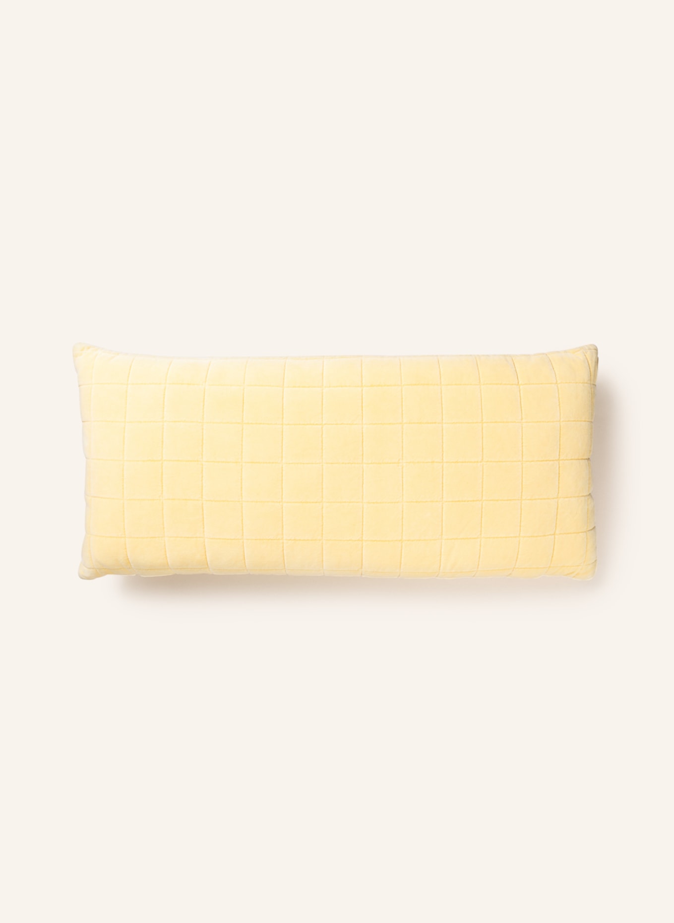 ESSENZA Velvet decorative cushion JULIA, Color: LIGHT YELLOW (Image 2)