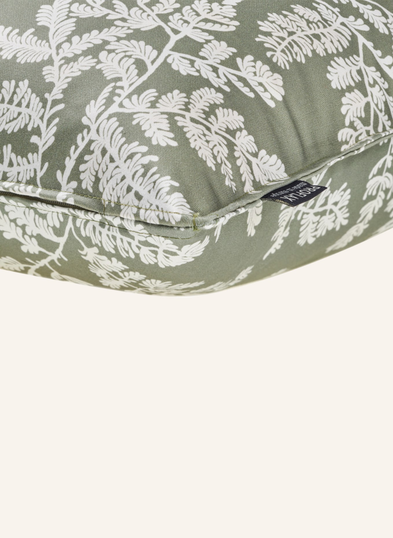 PROFLAX Decorative cushion cover FARN, Color: GREEN/ WHITE (Image 2)