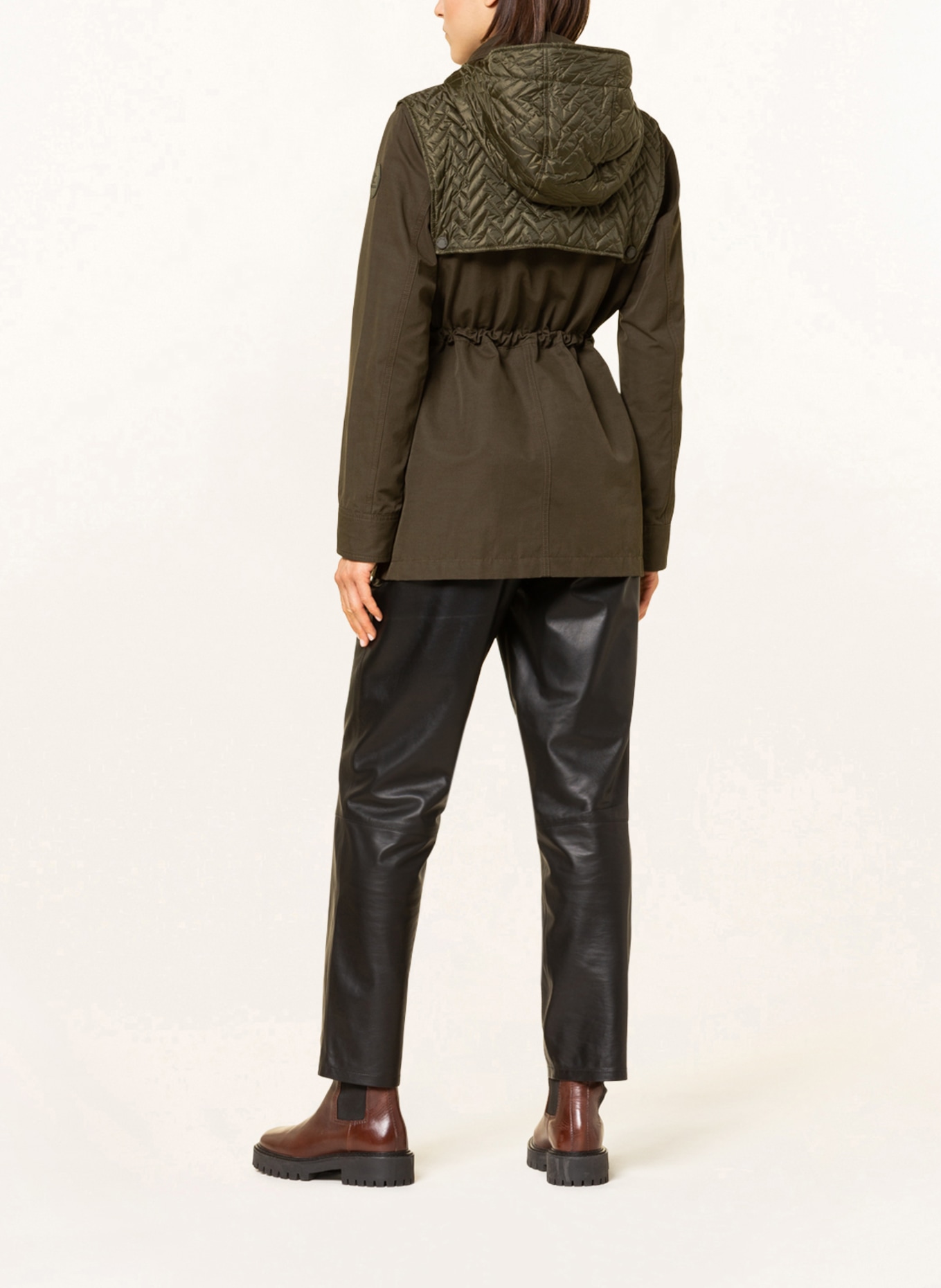 WOOLRICH Parka with detachable hood: DARK GREEN