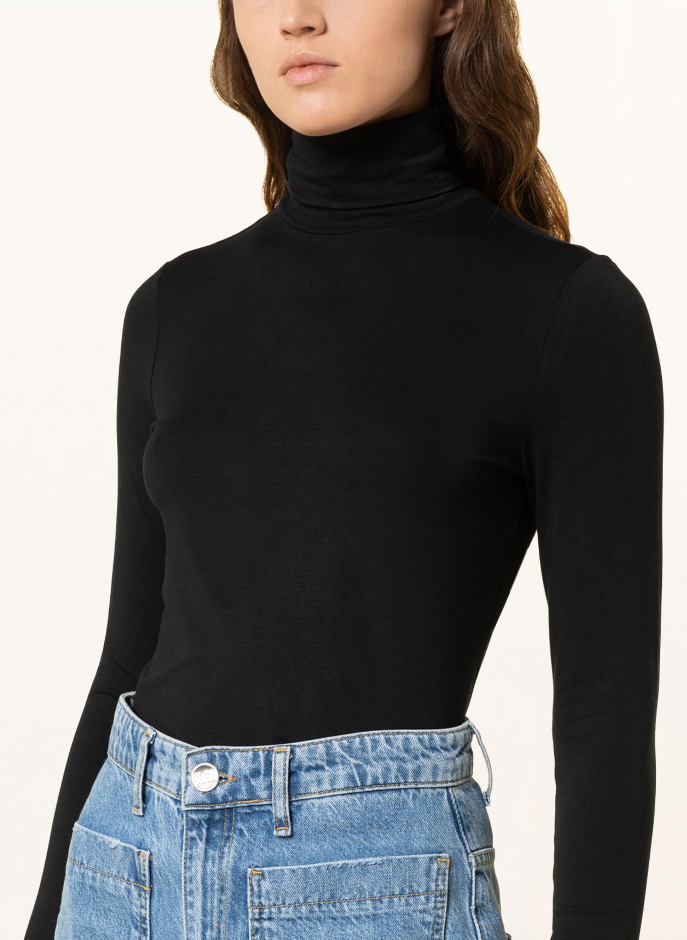 LAUREN RALPH LAUREN Rollkragenshirt: SCHWARZ