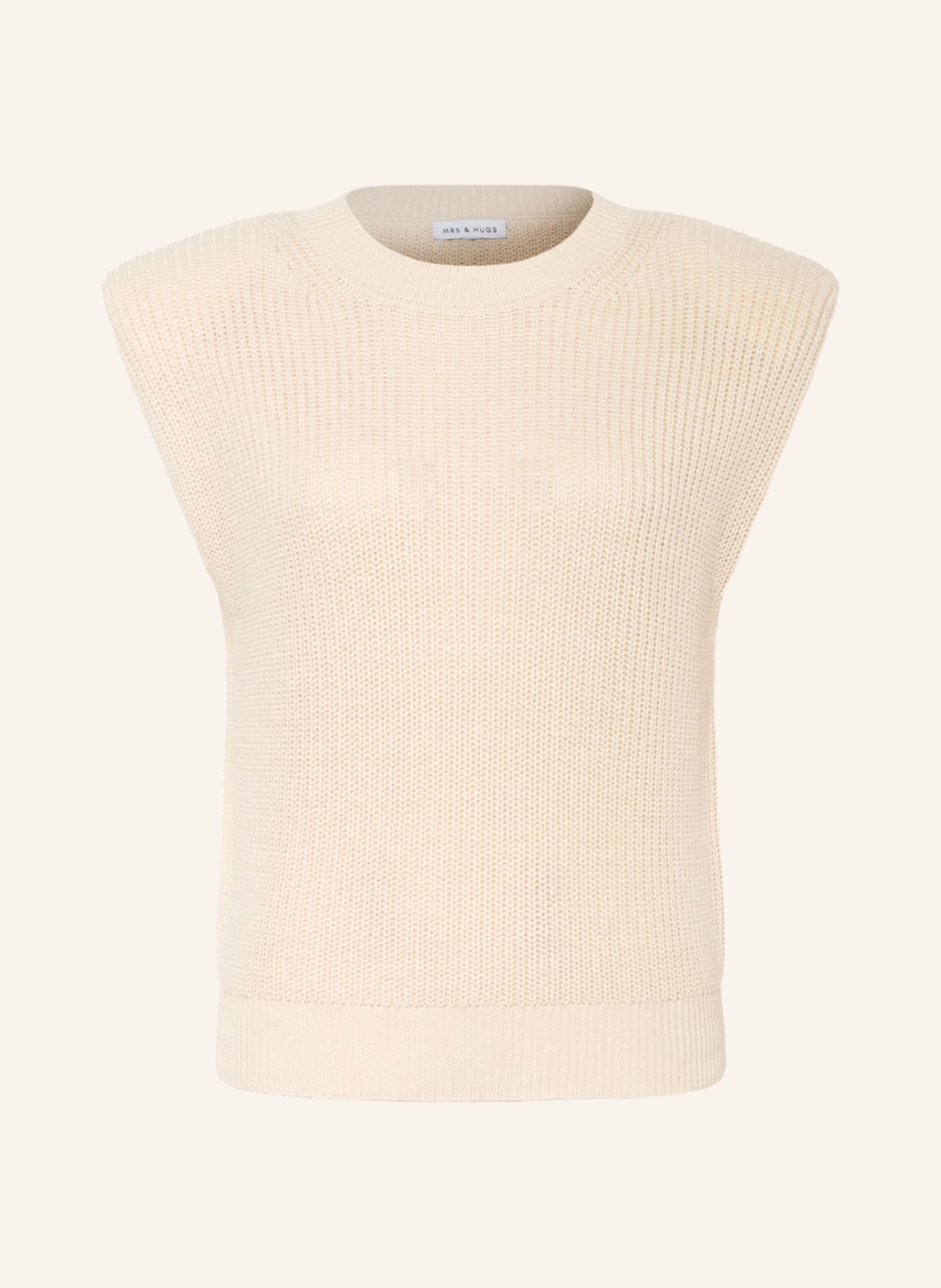 MRS & HUGS Sweater vest , Color: CREAM (Image 1)