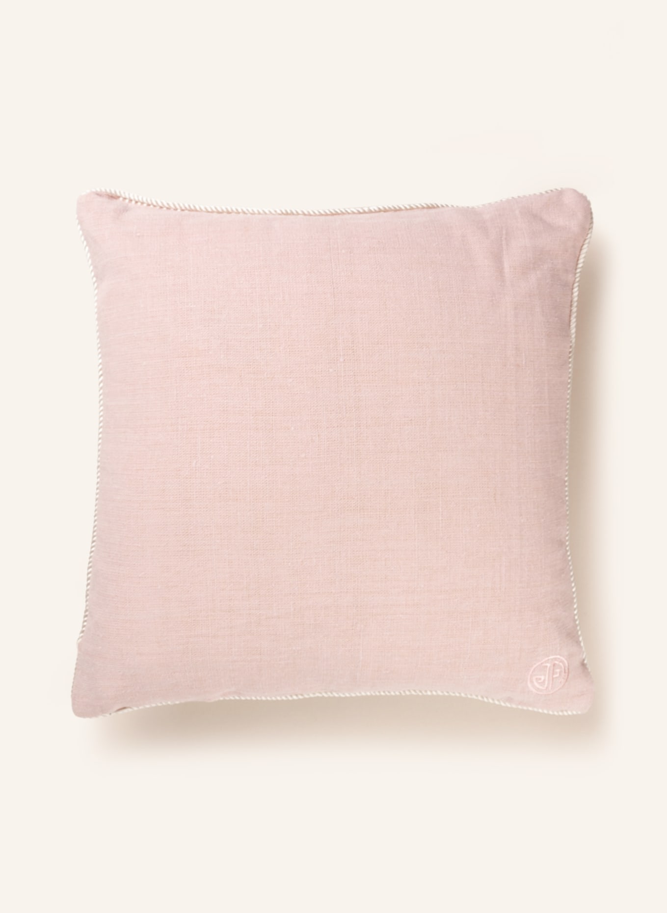 JONATHAN ADLER Linen decorative cushion POMPIDOU with down fill, Color: LIGHT PINK (Image 2)