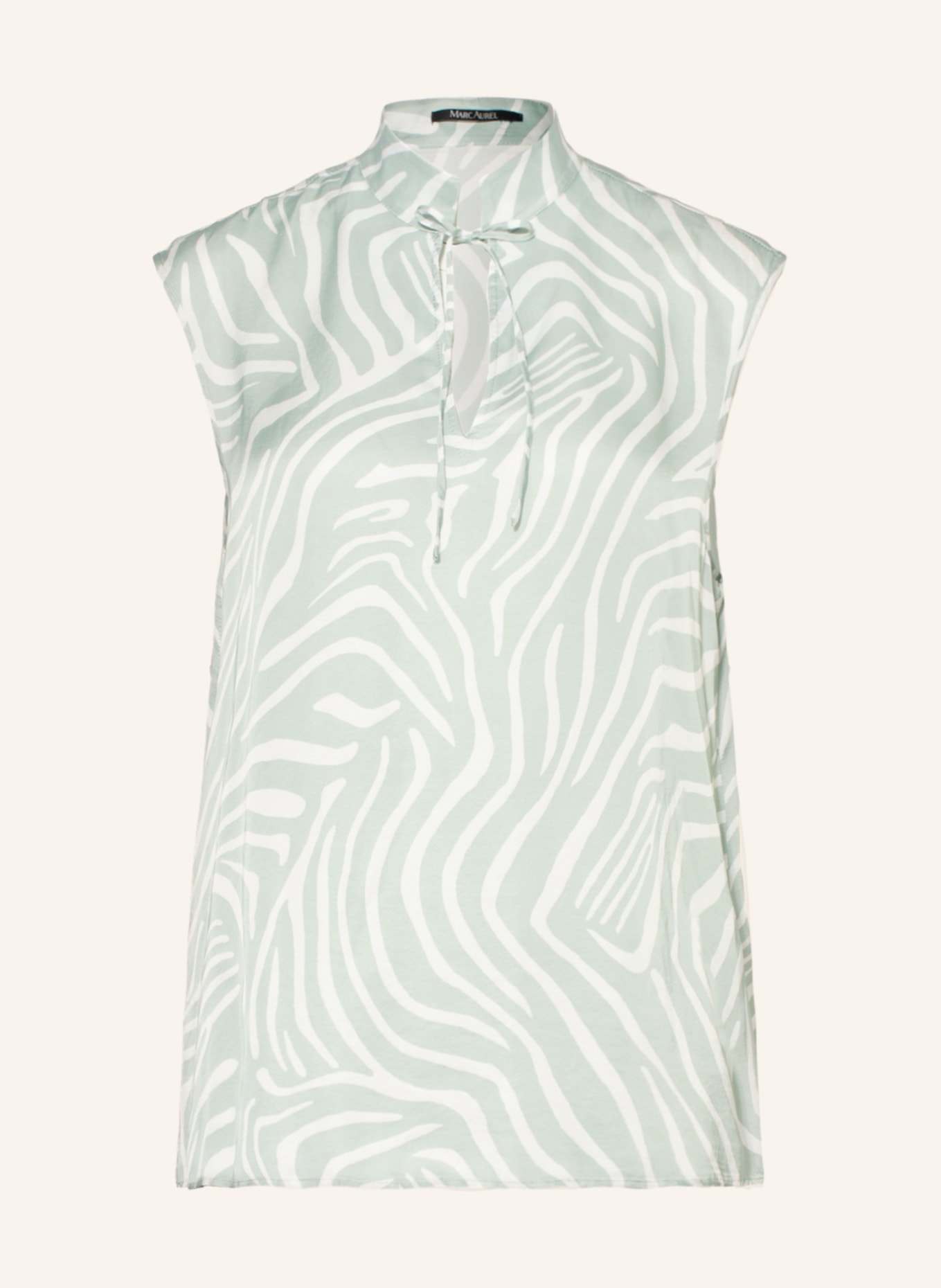 MARC AUREL Blouse top, Color: LIGHT GREEN/ WHITE (Image 1)