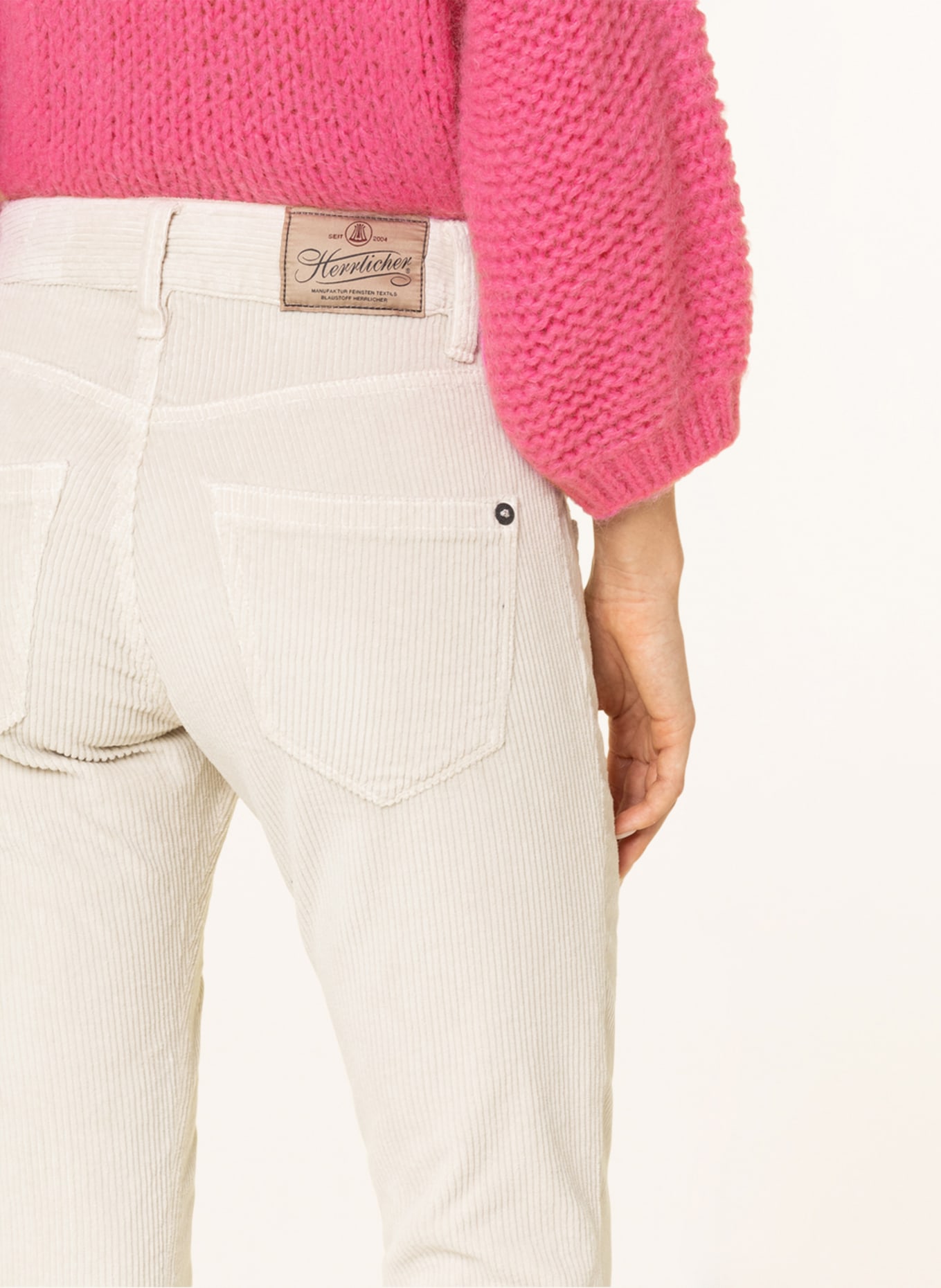 Herrlicher Corduroy trousers SHYRA , Color: CREAM (Image 5)