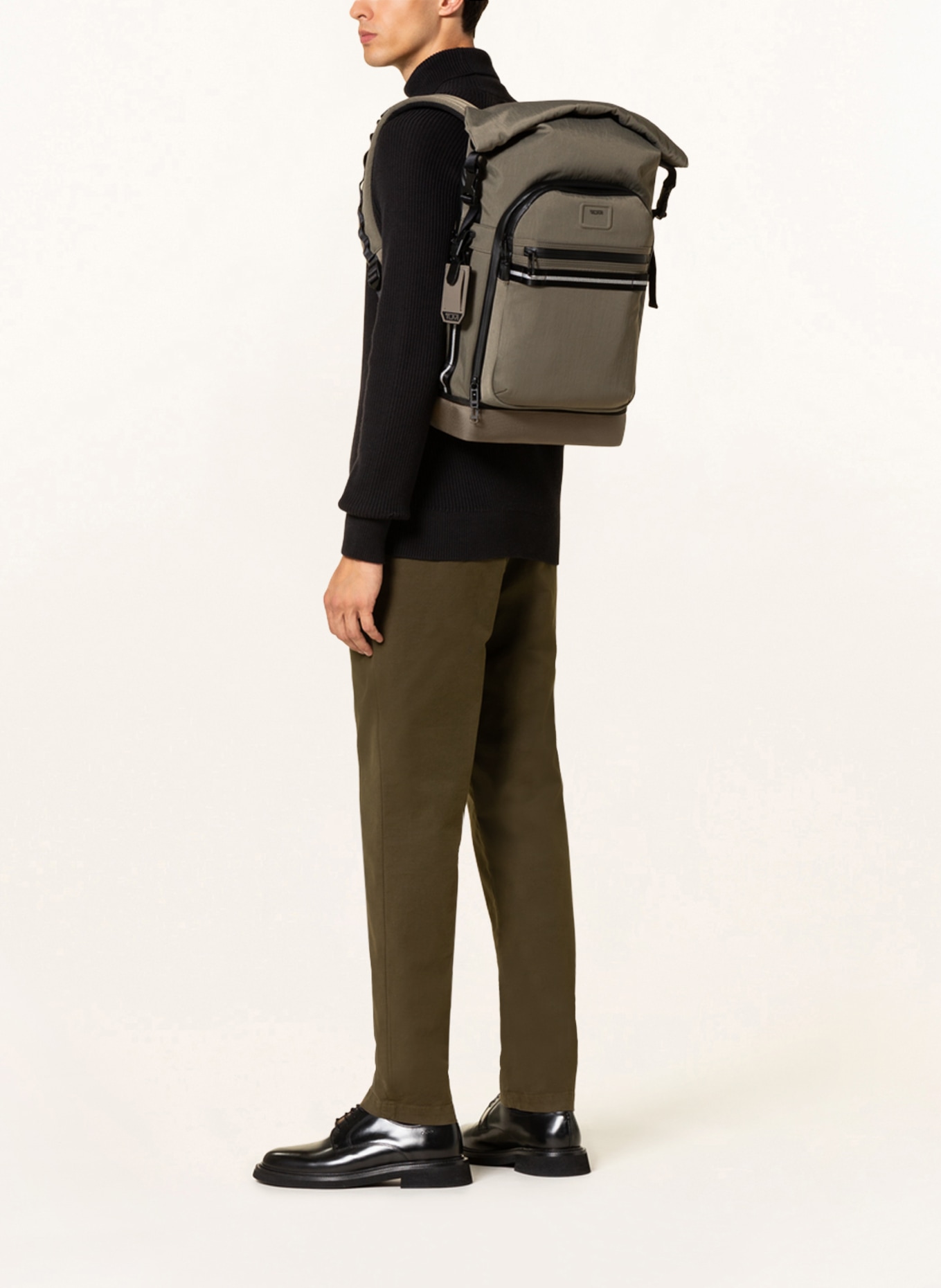 TUMI ALPHA BRAVO backpack ALLY with laptop compartment, Color: KHAKI (Image 4)
