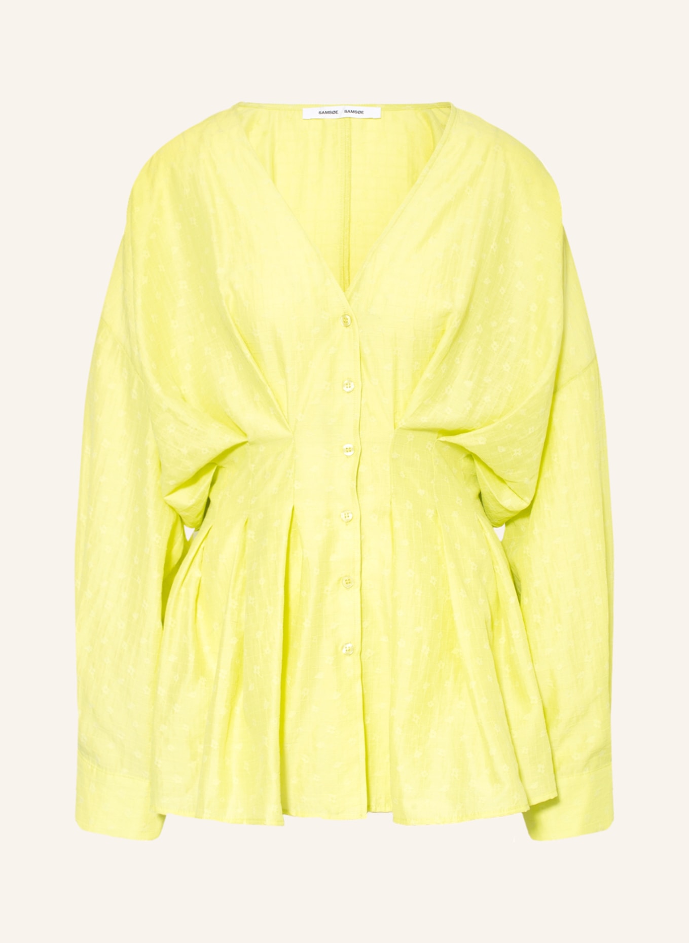 SAMSØE  SAMSØE Jacquard blouse ENGLA , Color: LIGHT GREEN (Image 1)
