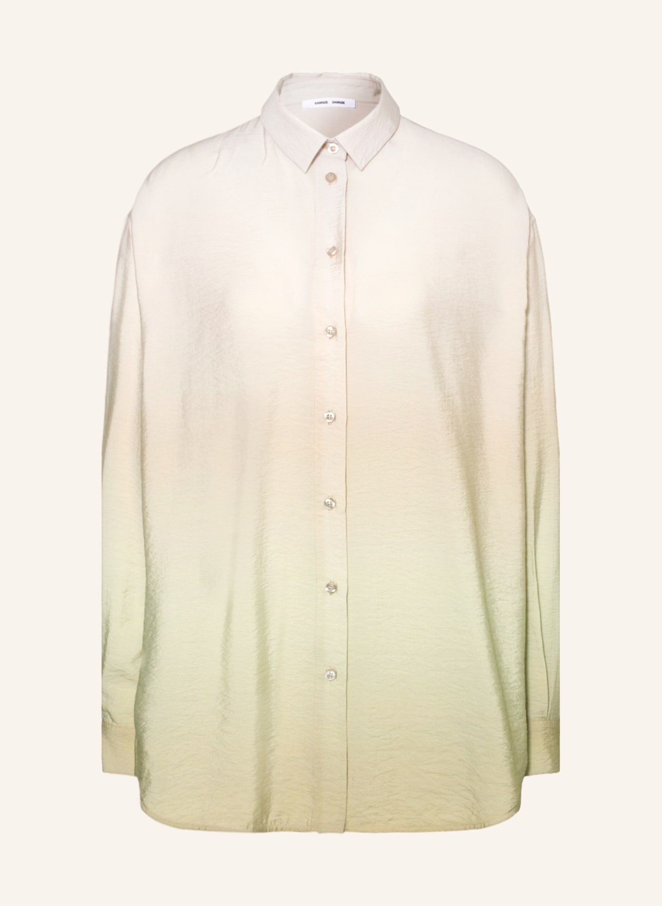 SAMSØE  SAMSØE Shirt blouse ALFRIDA , Color: CREAM/ LIGHT GREEN (Image 1)