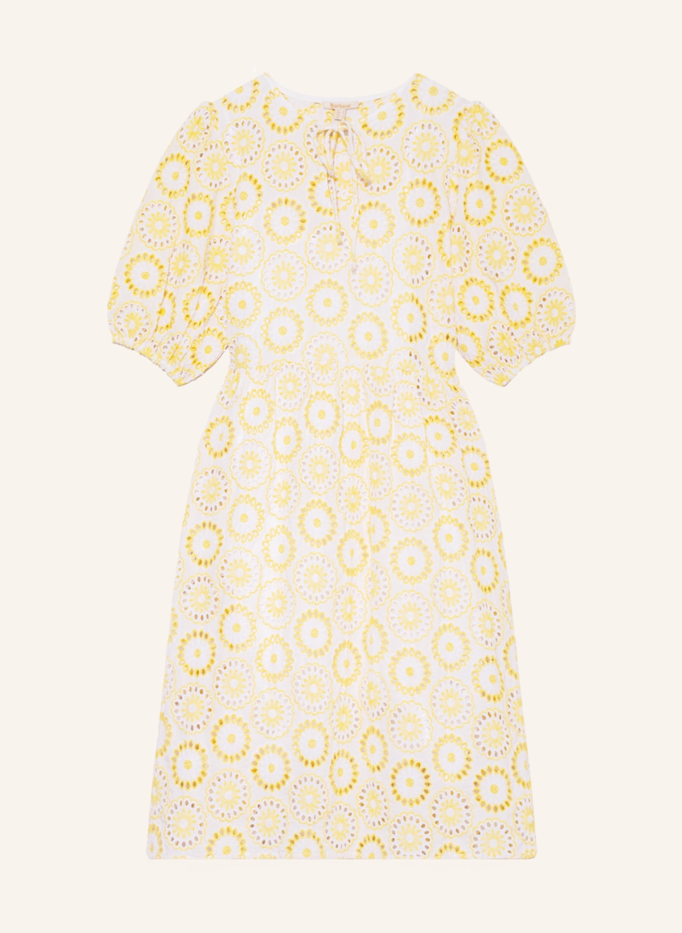 Barbour Kleid EDIS aus Lochspitze, Farbe: GELB/ WEISS(Bild null)