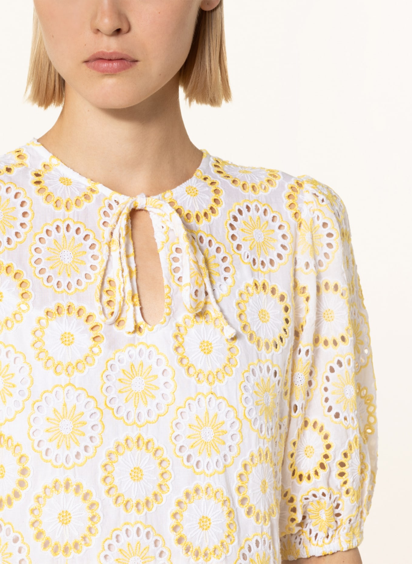 Barbour Dress EDIS made of lace, Color: YELLOW/ WHITE (Image 4)