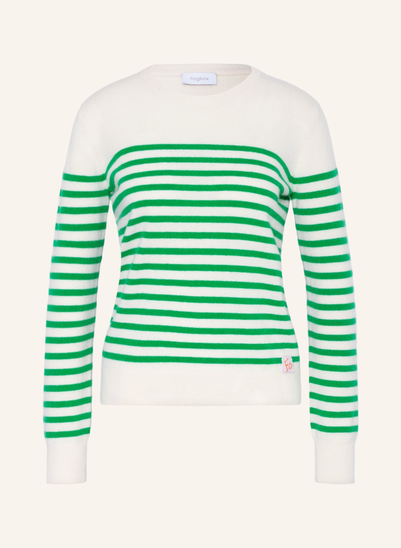 FrogBox Sweater , Color: ECRU/ GREEN (Image 1)