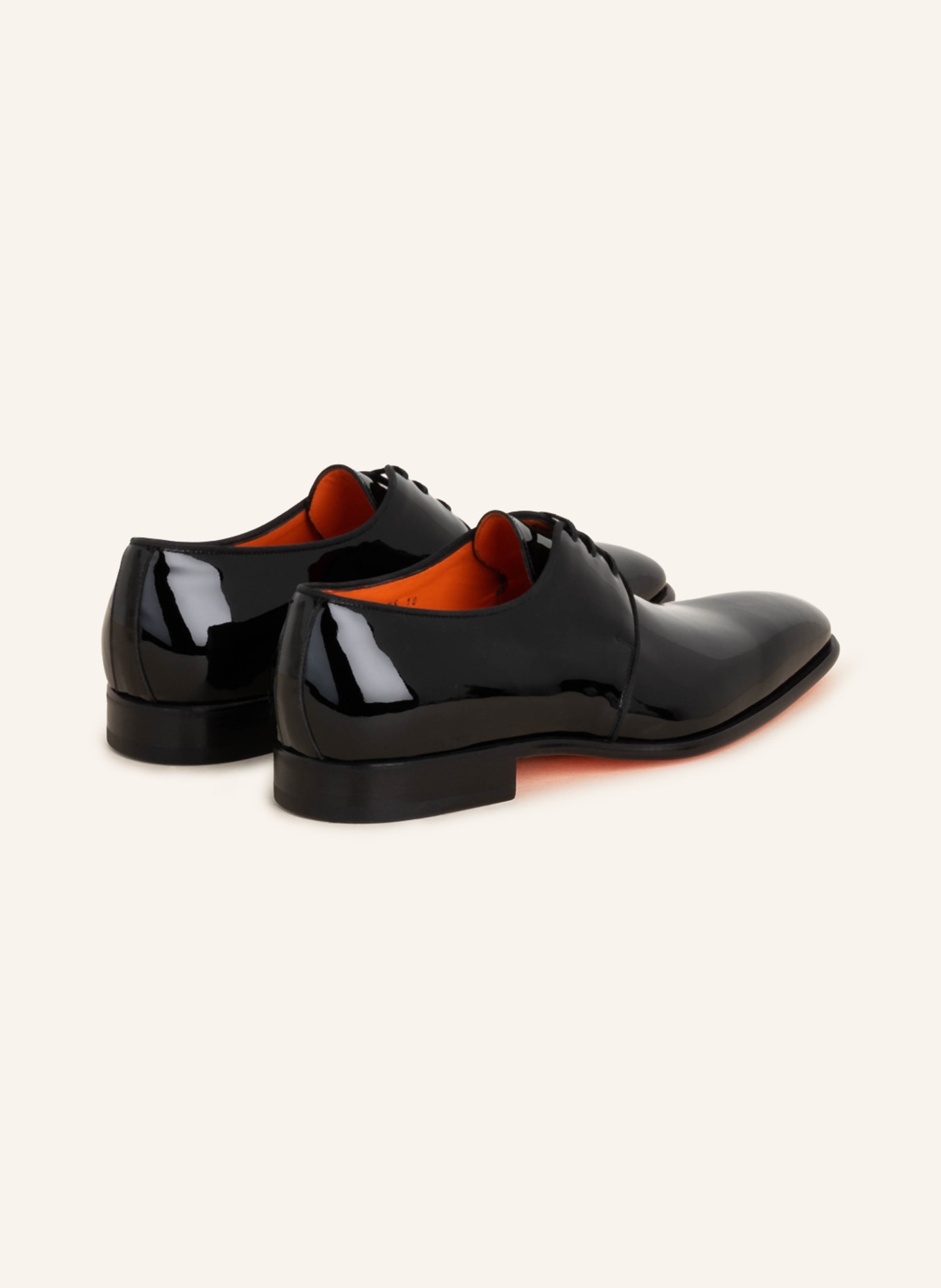 Santoni Lacquer lace-up shoes MOORE, Color: BLACK (Image 2)