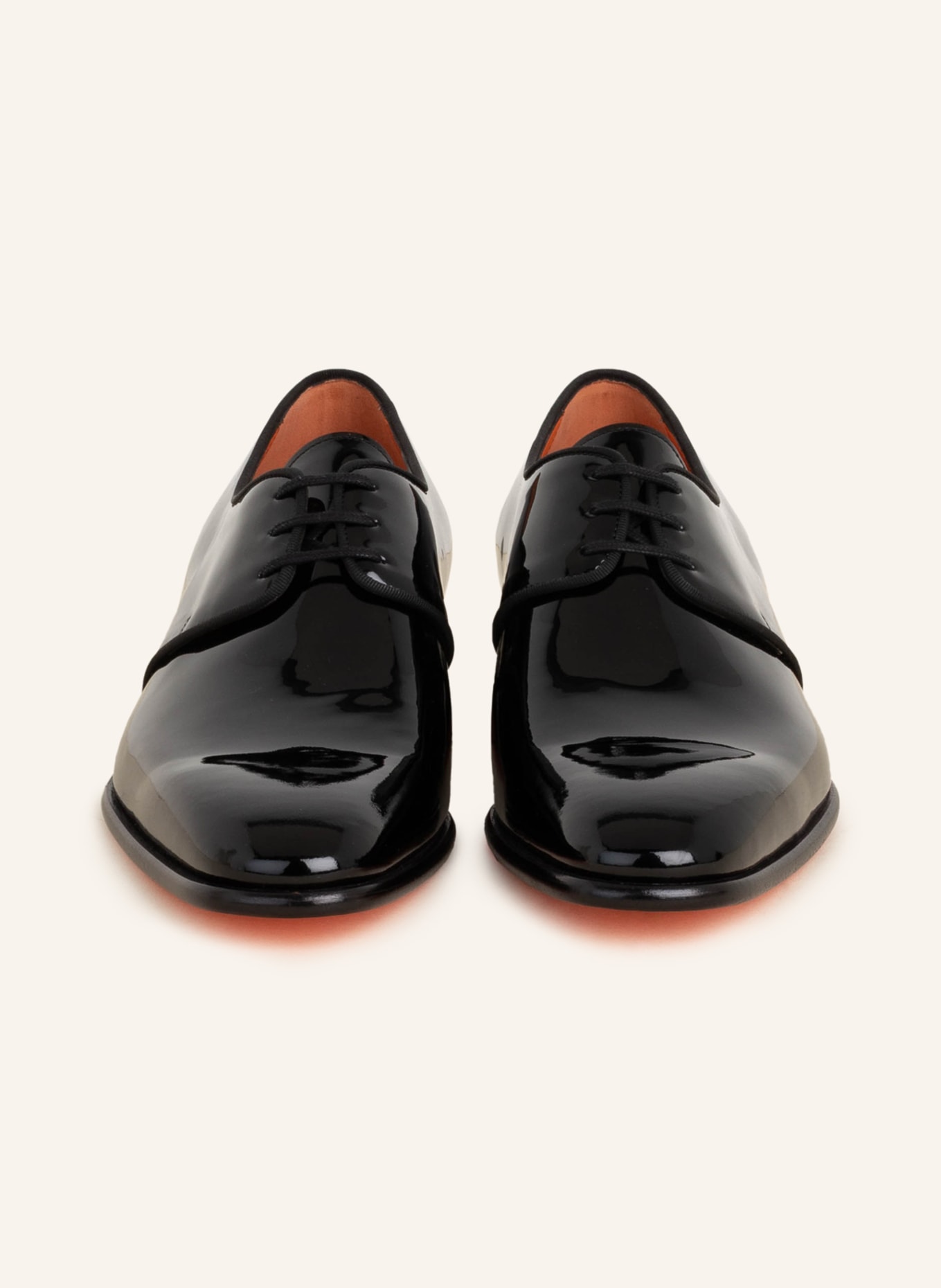 Santoni Lacquer lace-up shoes MOORE, Color: BLACK (Image 3)
