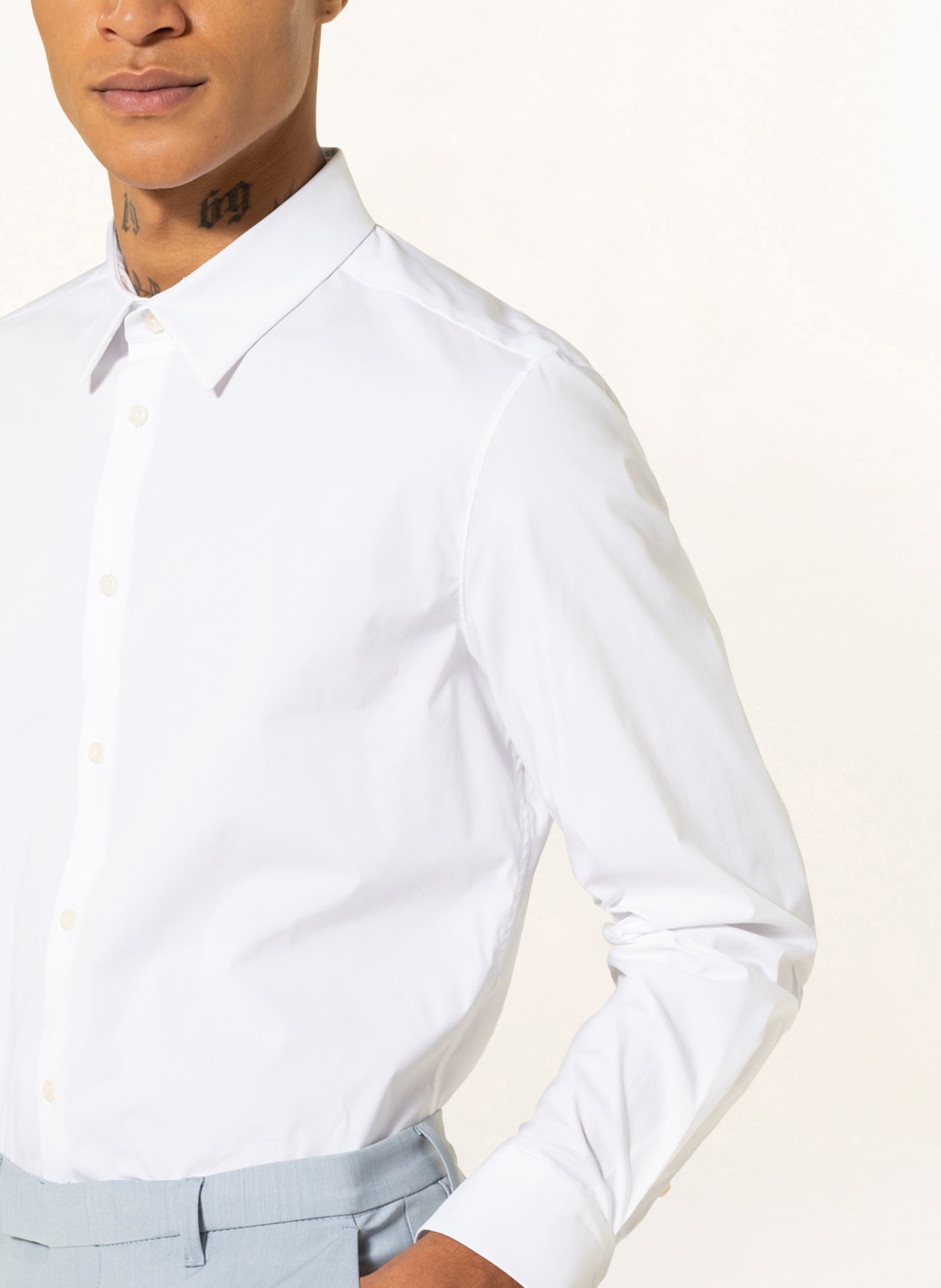 DRYKORN Shirt LUTO slim fit, Color: WHITE (Image 4)