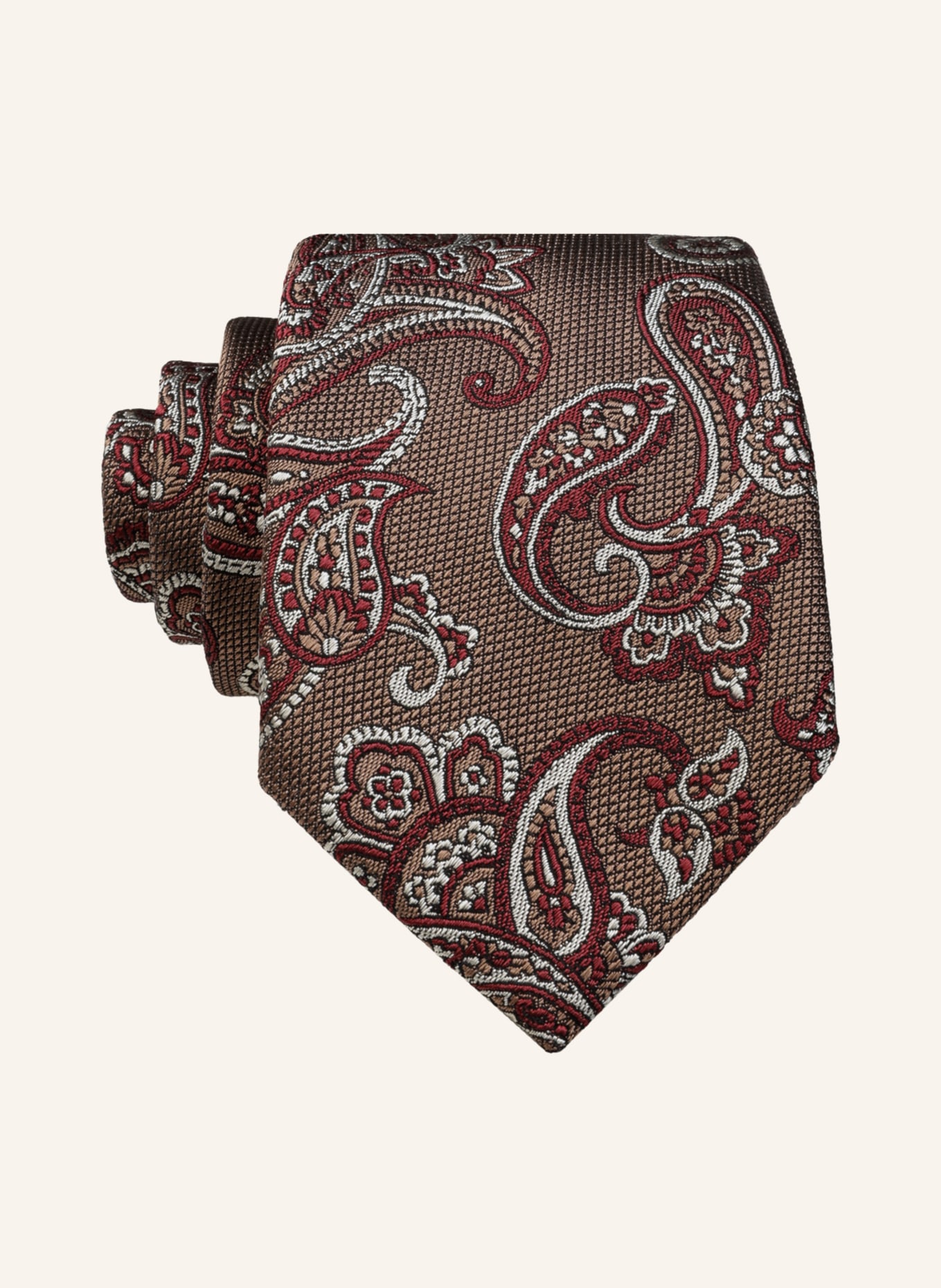 altea Krawatte GANGE, Farbe: COGNAC/ DUNKELROT (Bild 1)