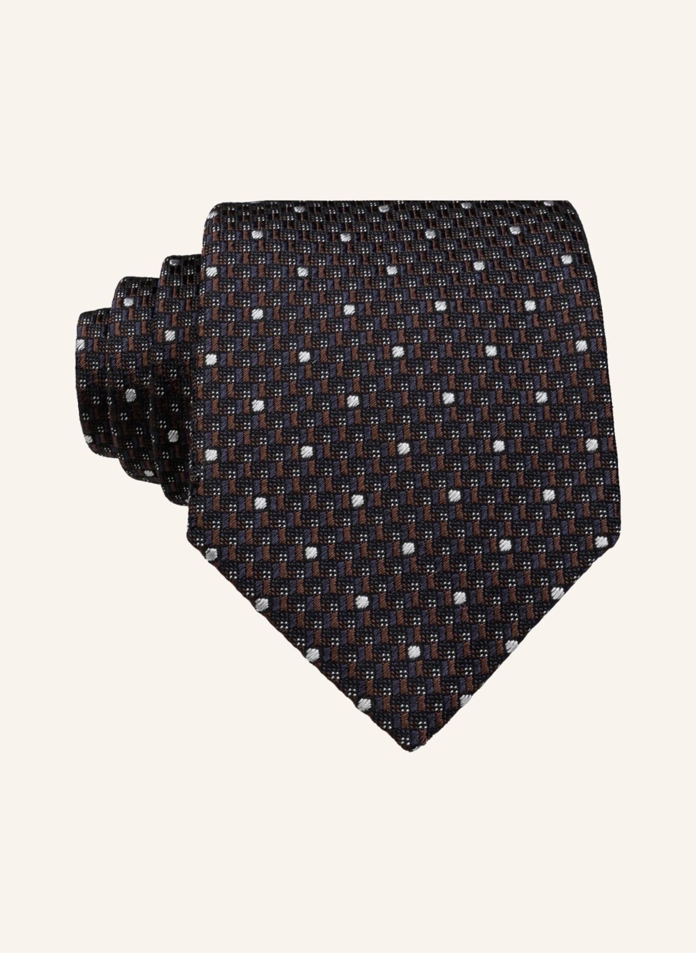 altea Krawatte TICINO, Farbe: BLAU/ BRAUN (Bild 1)