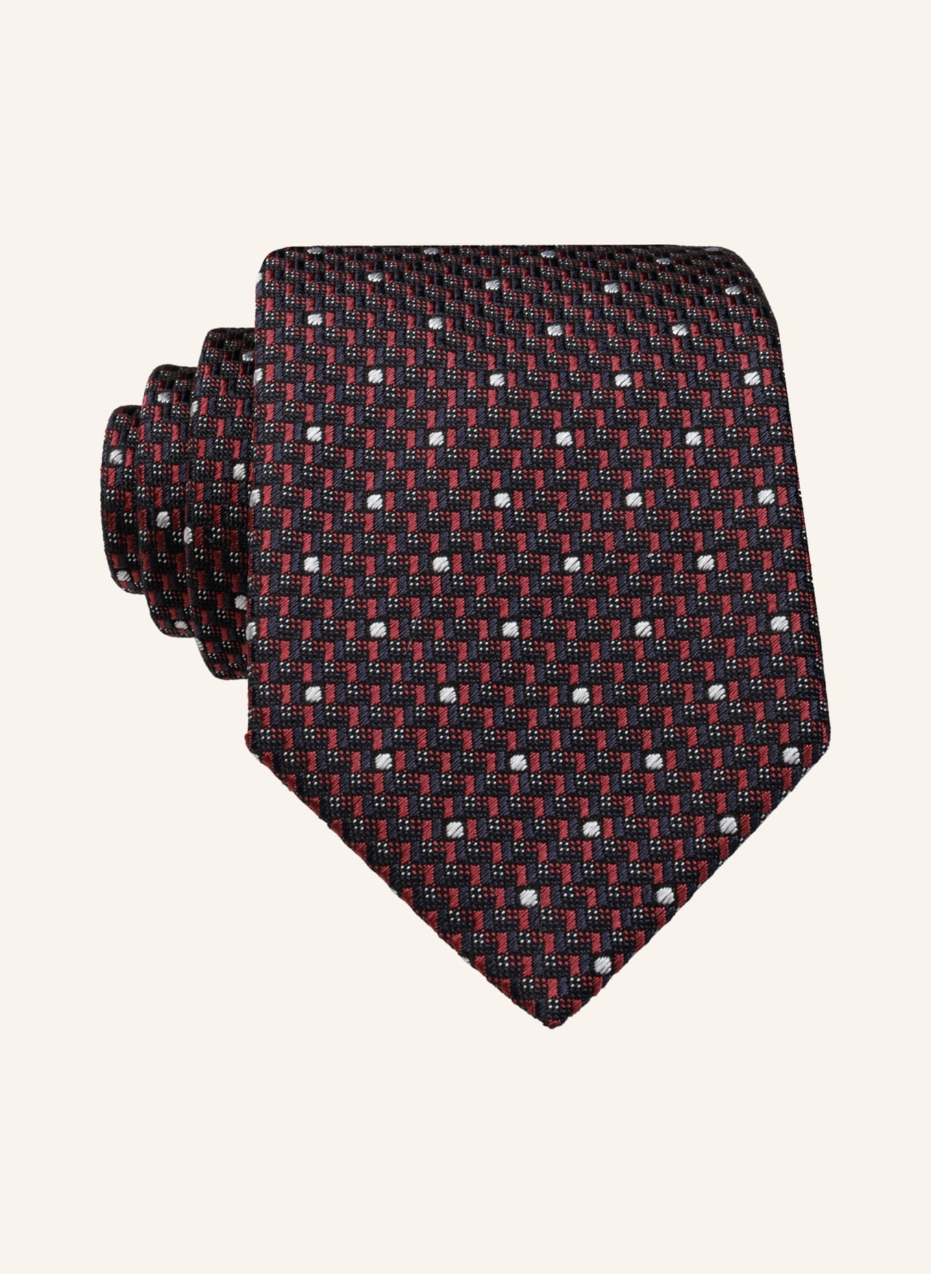 altea Krawatte TICINO, Farbe: DUNKELBLAU/ DUNKELROT/ WEISS (Bild 1)