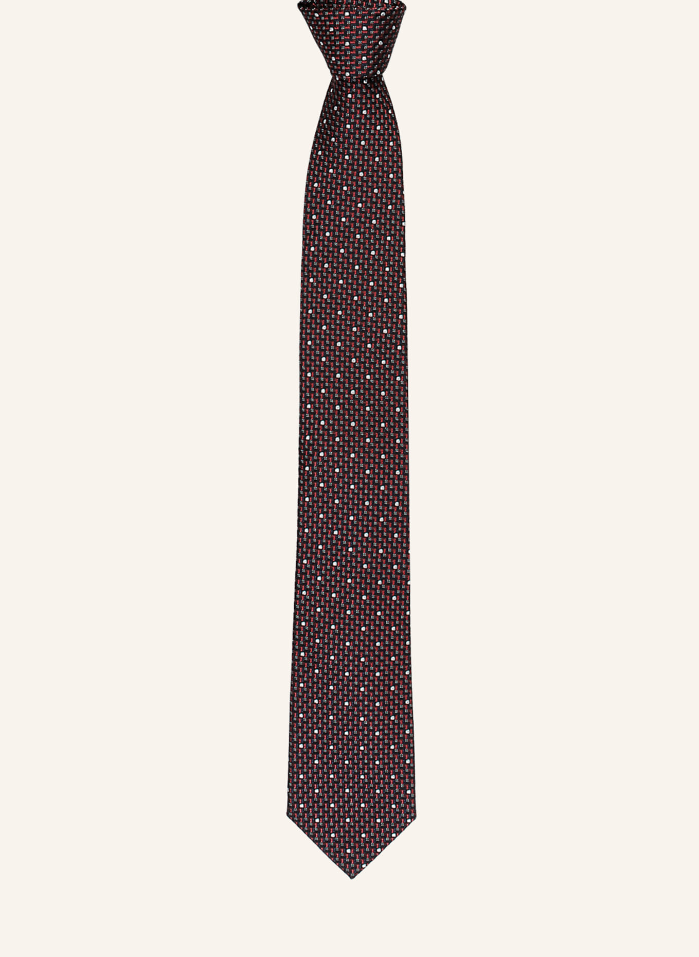 altea Krawatte TICINO, Farbe: DUNKELBLAU/ DUNKELROT/ WEISS (Bild 2)