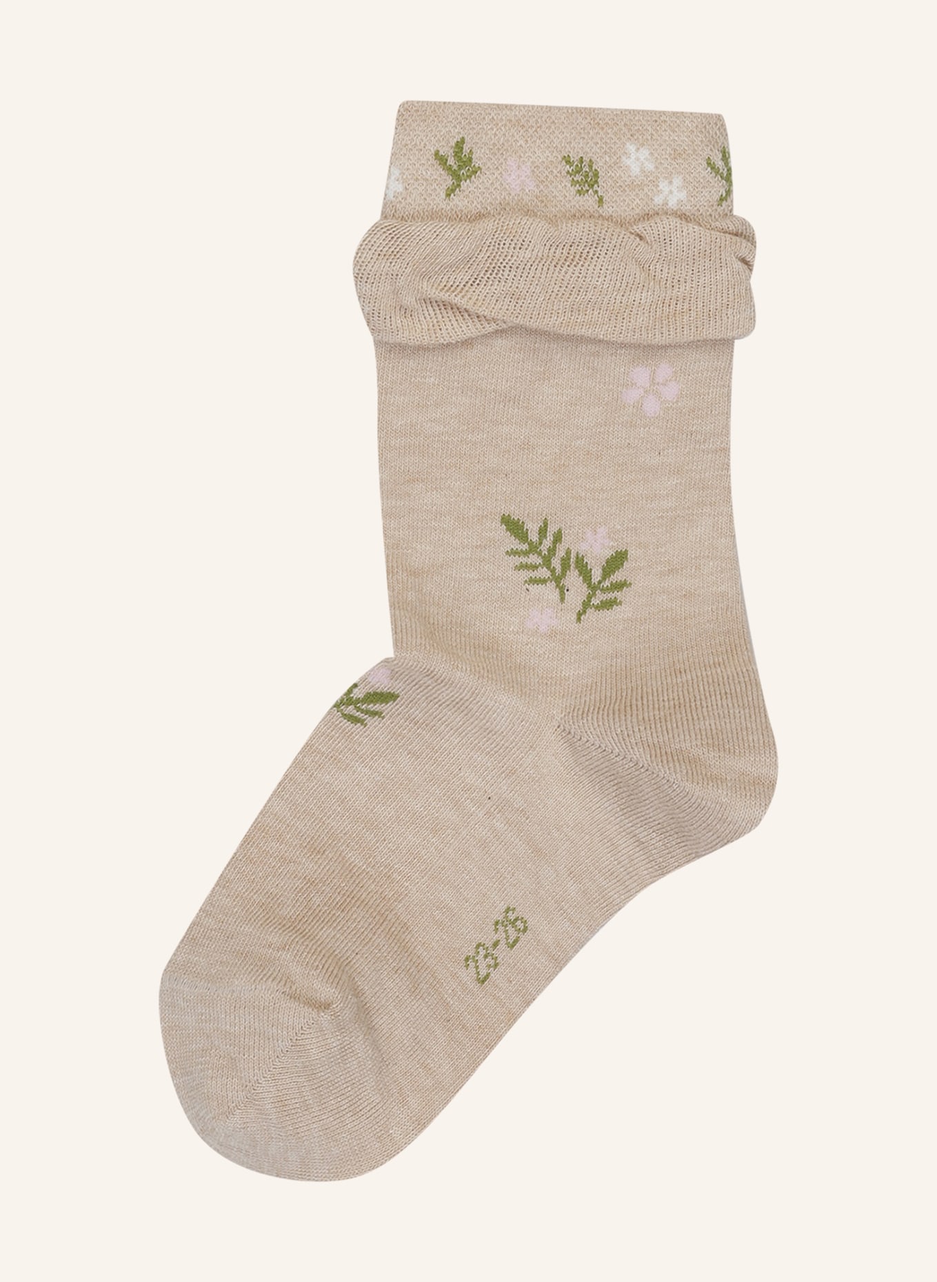 FALKE Socks COUNTRY FLOWER , Color: BEIGE/ LIGHT PINK/ GREEN (Image 1)