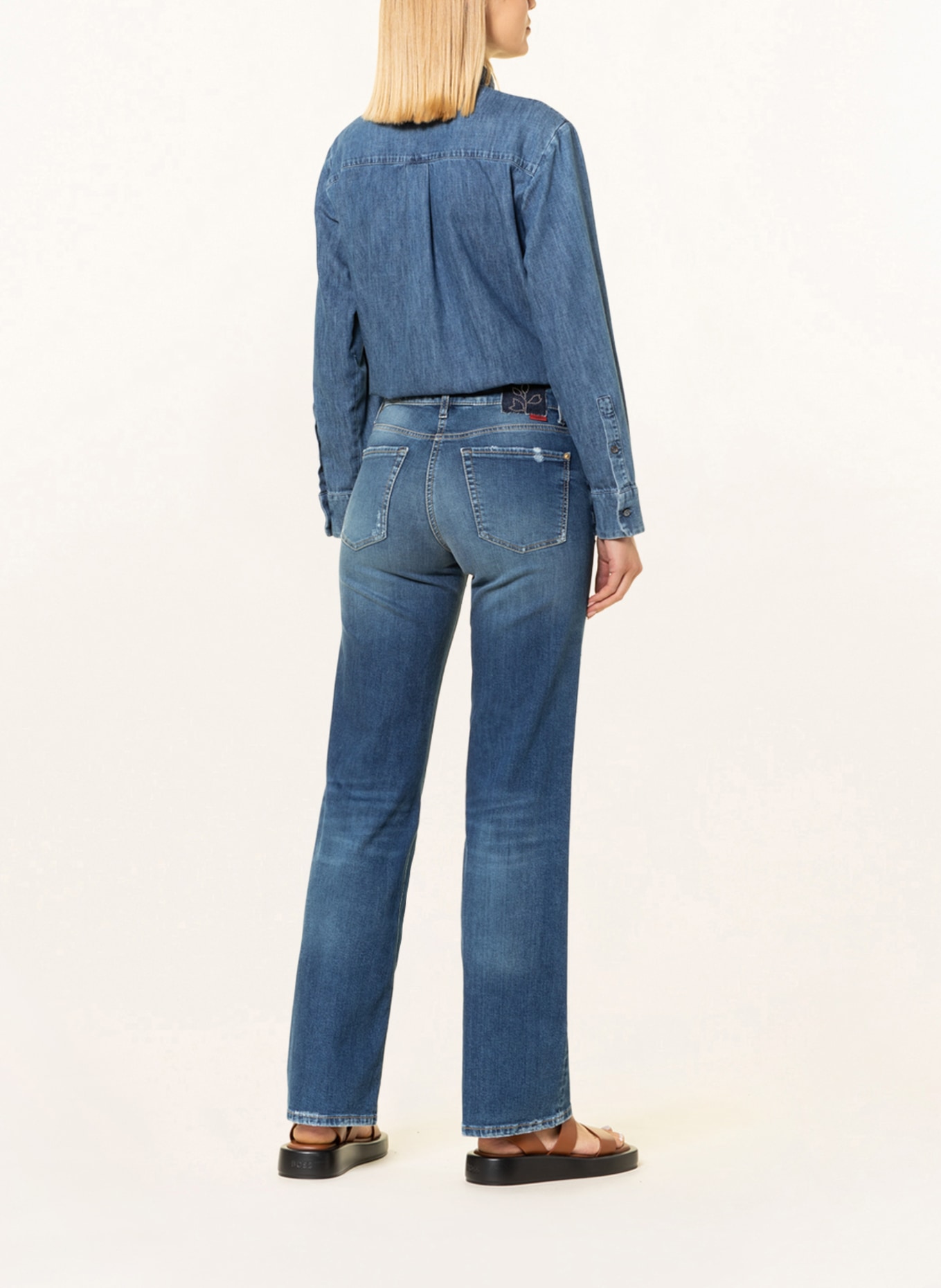 CAMBIO Jeans TESS mit Schmucksteinen, Farbe: 5160 eco modern used (Bild 3)