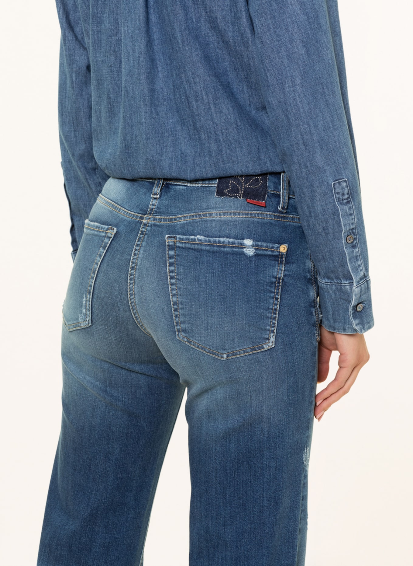 CAMBIO Jeans TESS mit Schmucksteinen, Farbe: 5160 eco modern used (Bild 5)