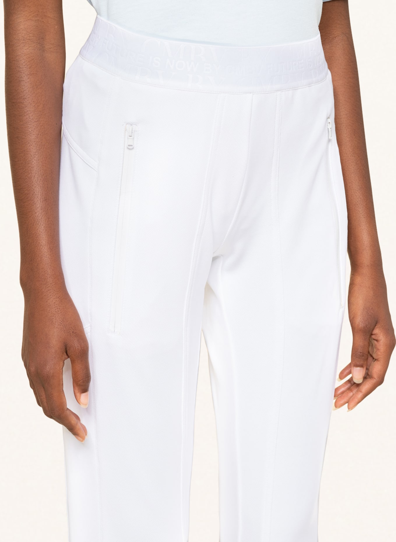 CAMBIO Pants JORDI in jogger style, Color: WHITE (Image 5)