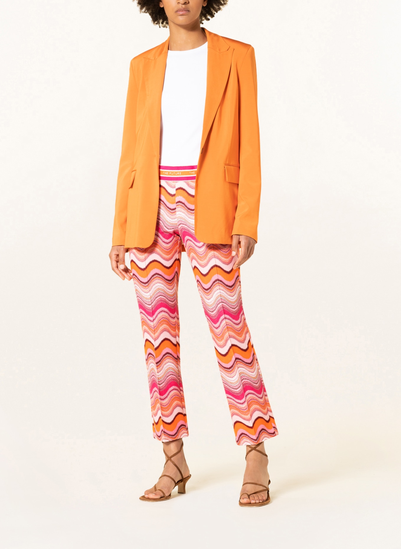 CAMBIO Kalhoty RANEE: RŮŽOVÁ / ORANŽOVÁ / RŮŽOVÁ