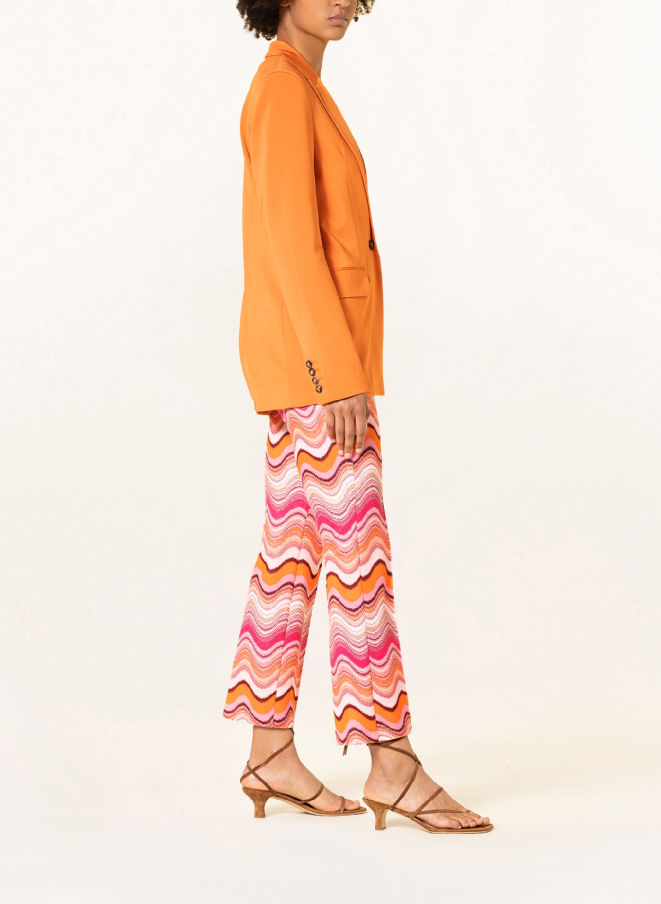 CAMBIO Kalhoty RANEE: RŮŽOVÁ / ORANŽOVÁ / RŮŽOVÁ