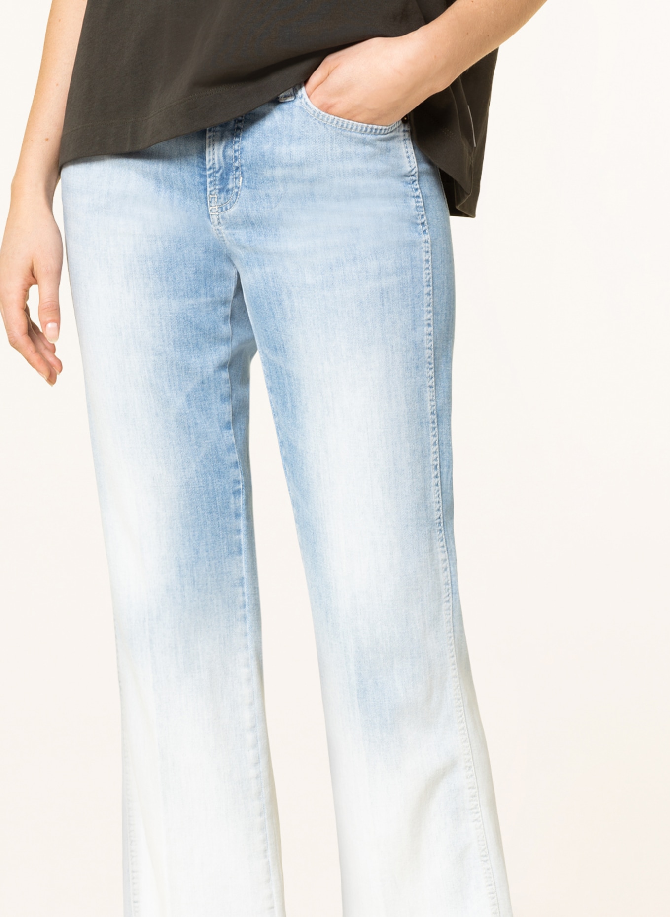 CAMBIO Bootcut jeans FRANCESCA, Color: 5323 summer degrade fringed he (Image 5)