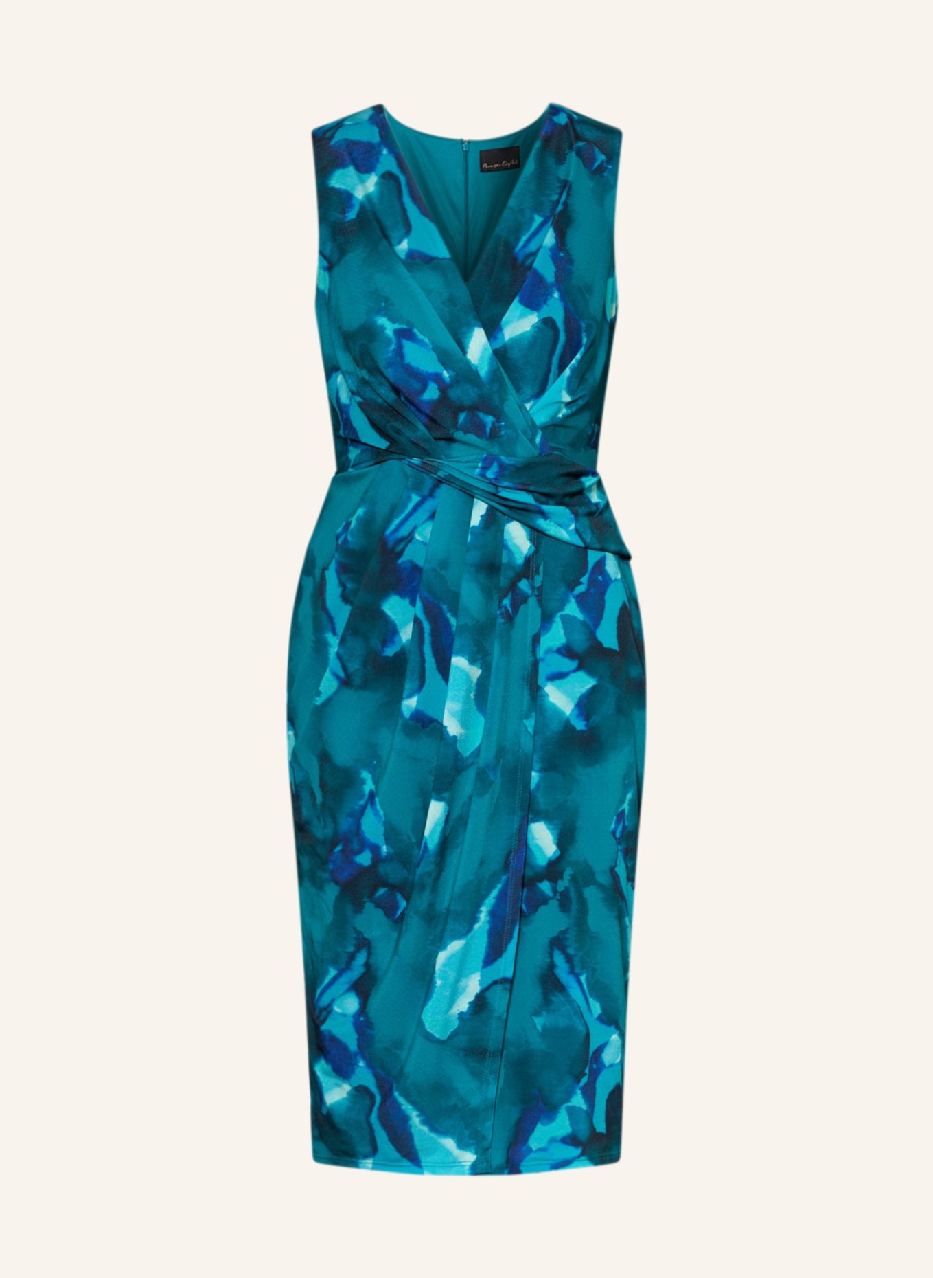 Phase Eight Sheath dress JACKIE in wrap look , Color: TEAL/ NEON BLUE/ BLUE (Image 1)