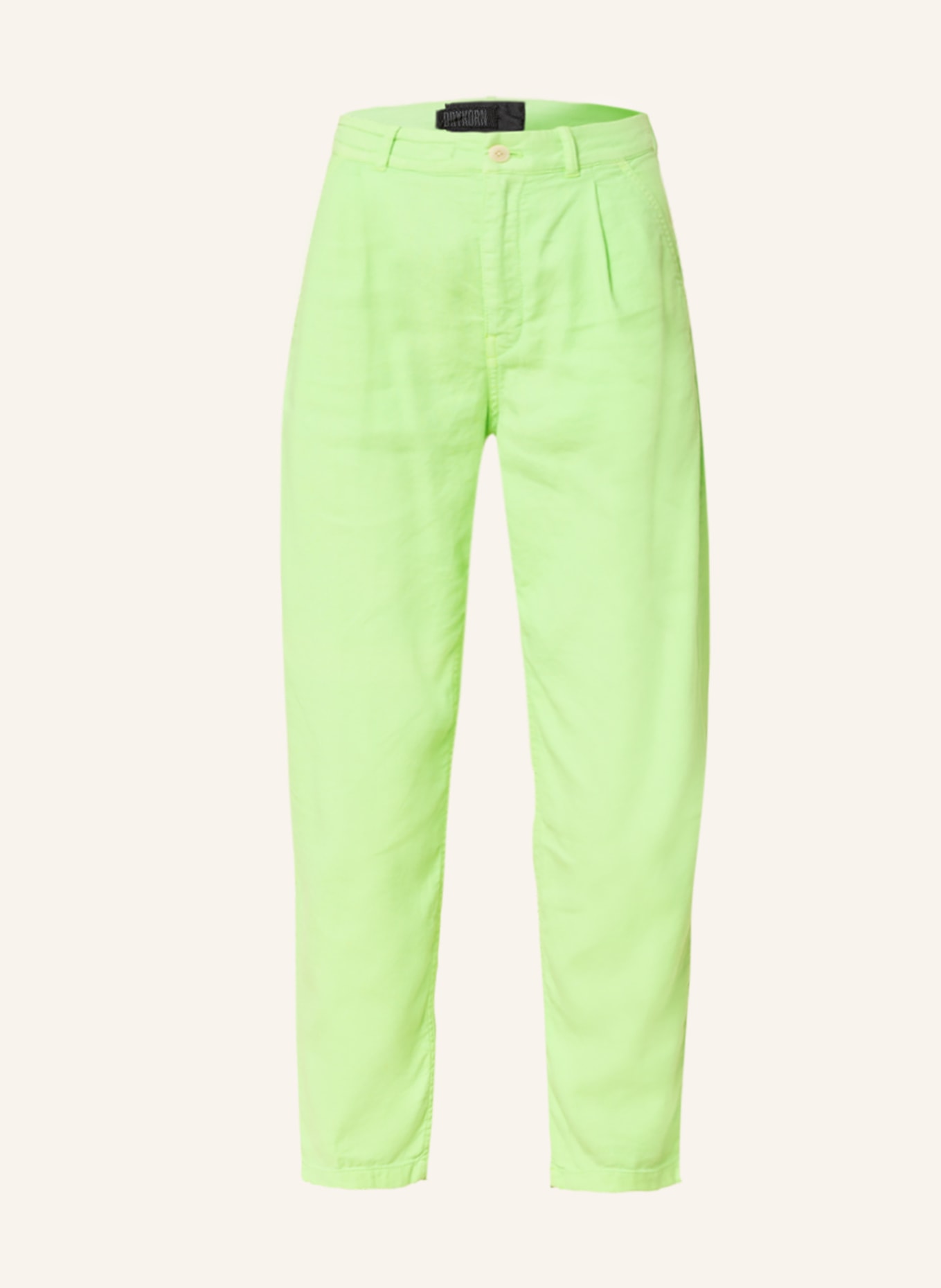 DRYKORN 7/8 cargo pants with linen, Color: LIGHT GREEN (Image 1)