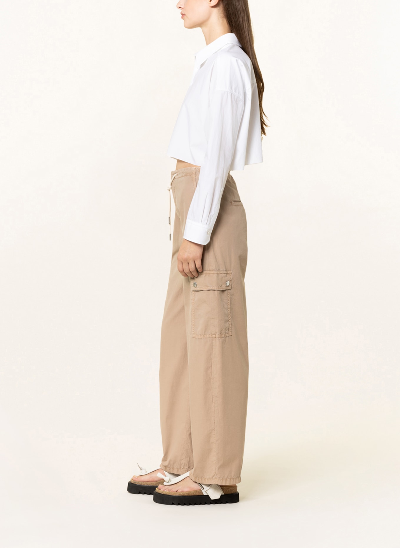 DRYKORN Cargo pants ALLOY, Color: LIGHT BROWN (Image 4)