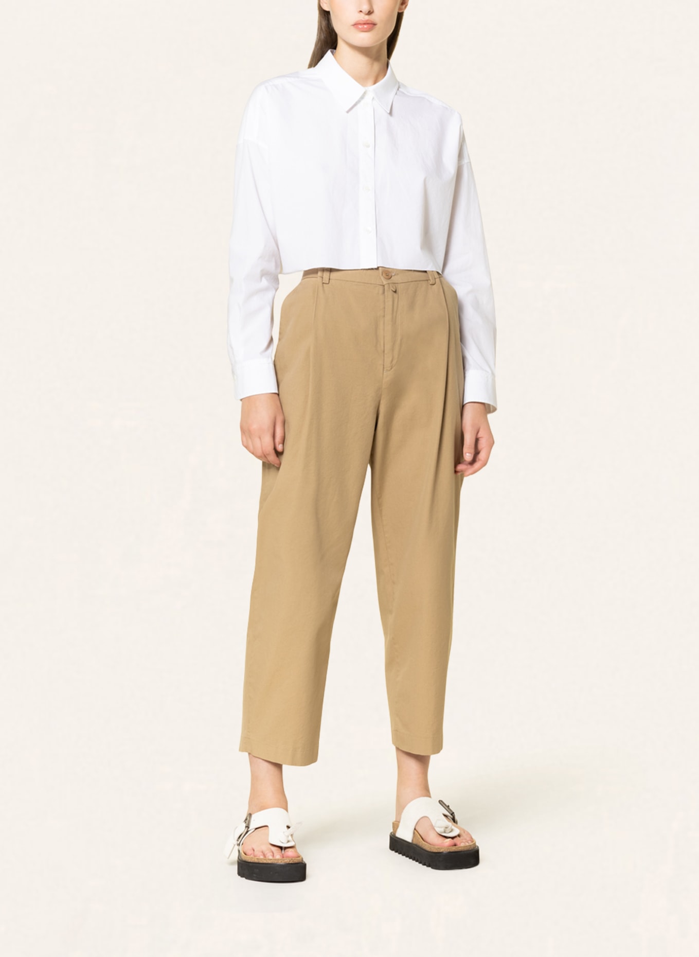 DRYKORN 7/8 trousers EARLY, Color: LIGHT BROWN (Image 2)