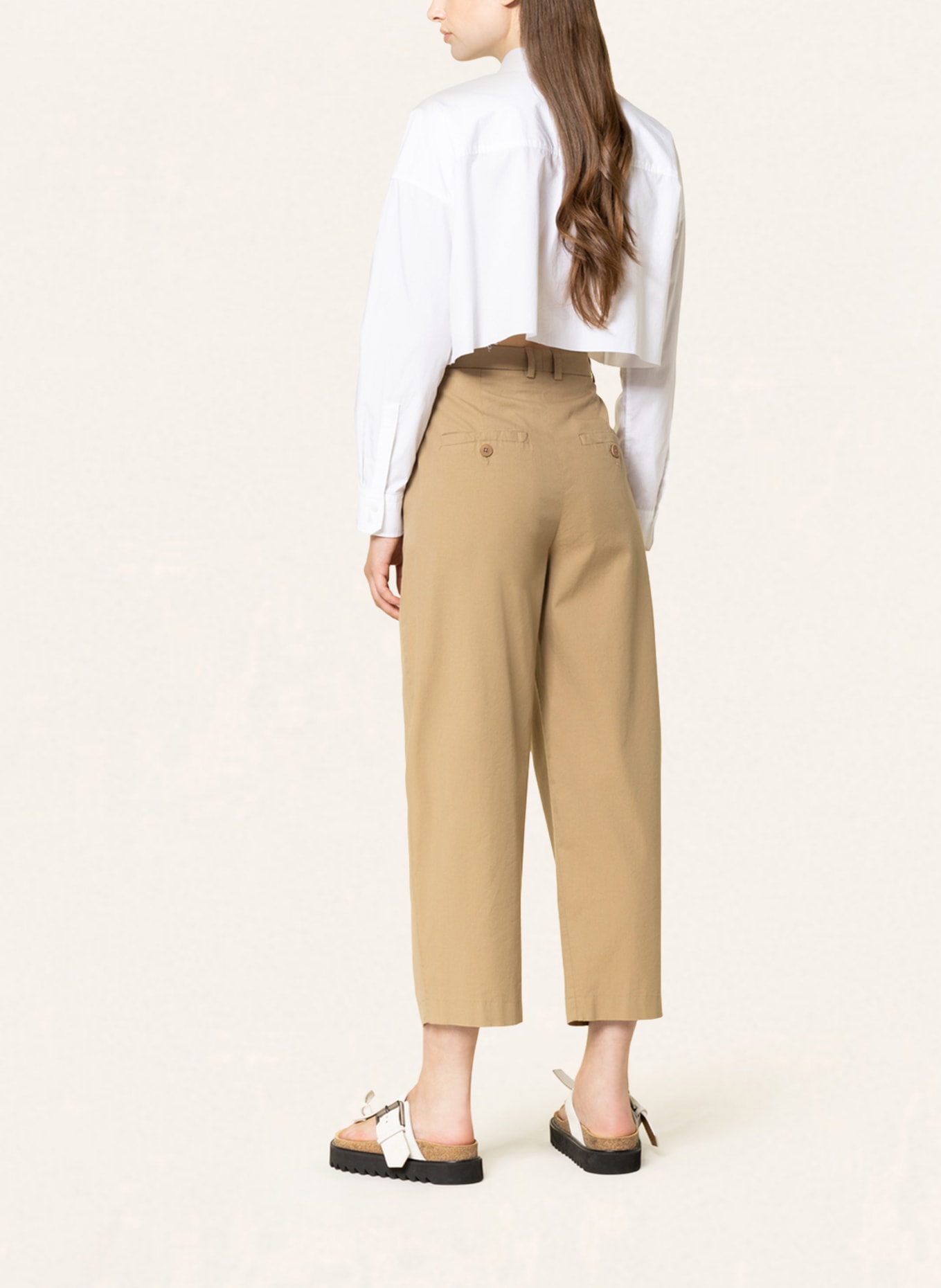 DRYKORN 7/8 trousers EARLY, Color: LIGHT BROWN (Image 3)