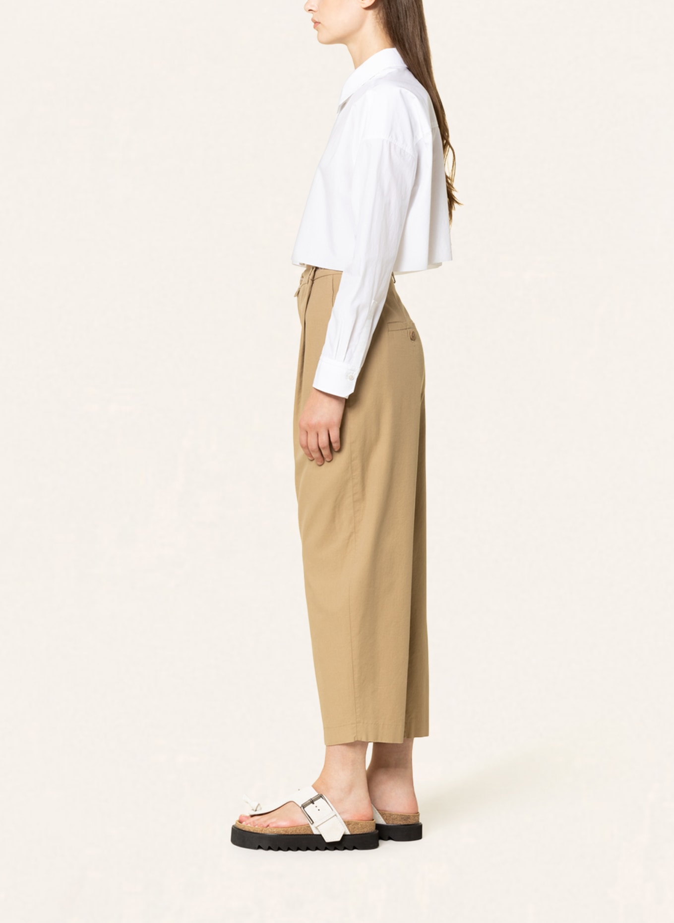 DRYKORN 7/8 trousers EARLY, Color: LIGHT BROWN (Image 4)