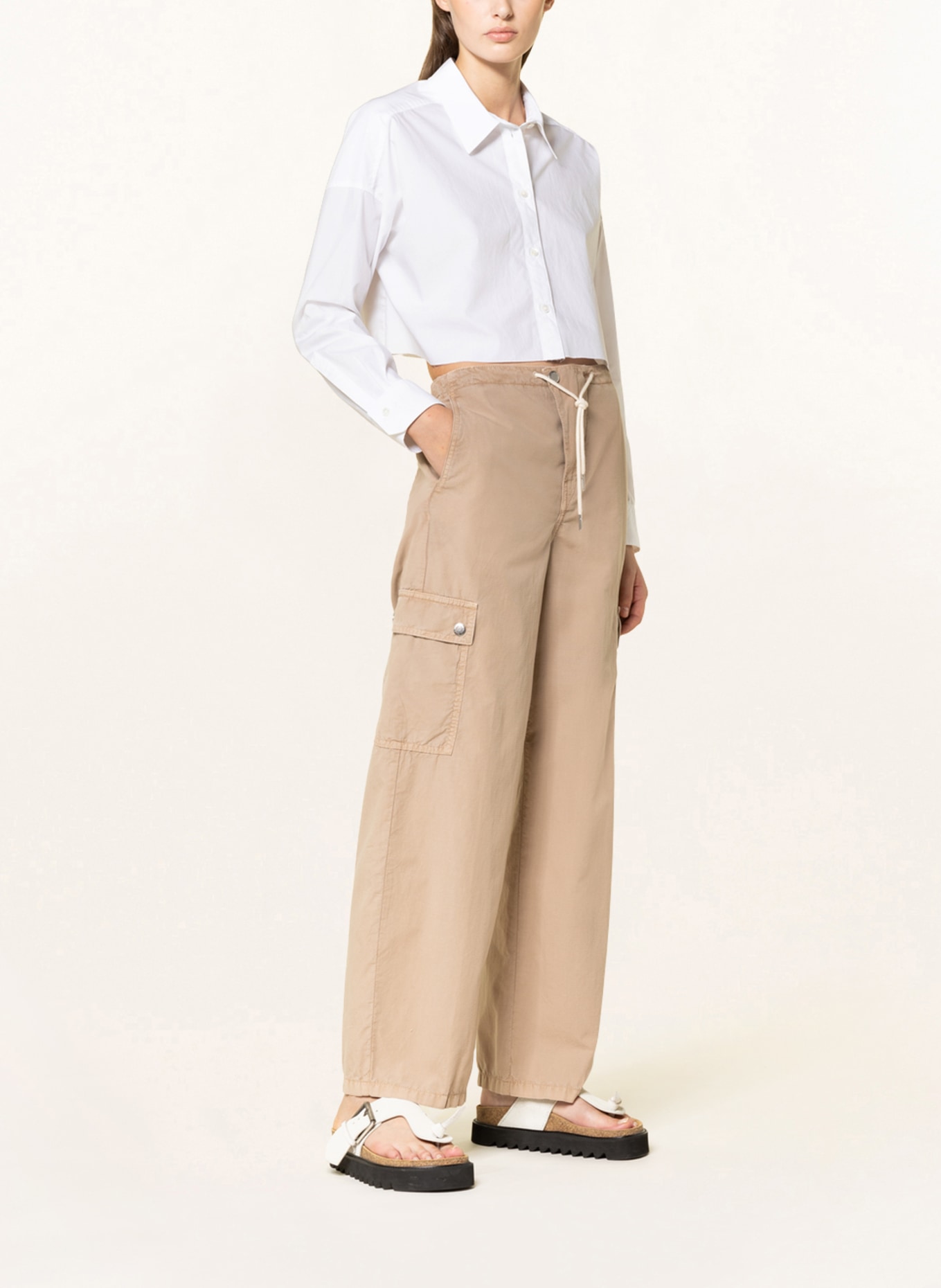 DRYKORN Cropped shirt blouse ADU, Color: WHITE (Image 2)