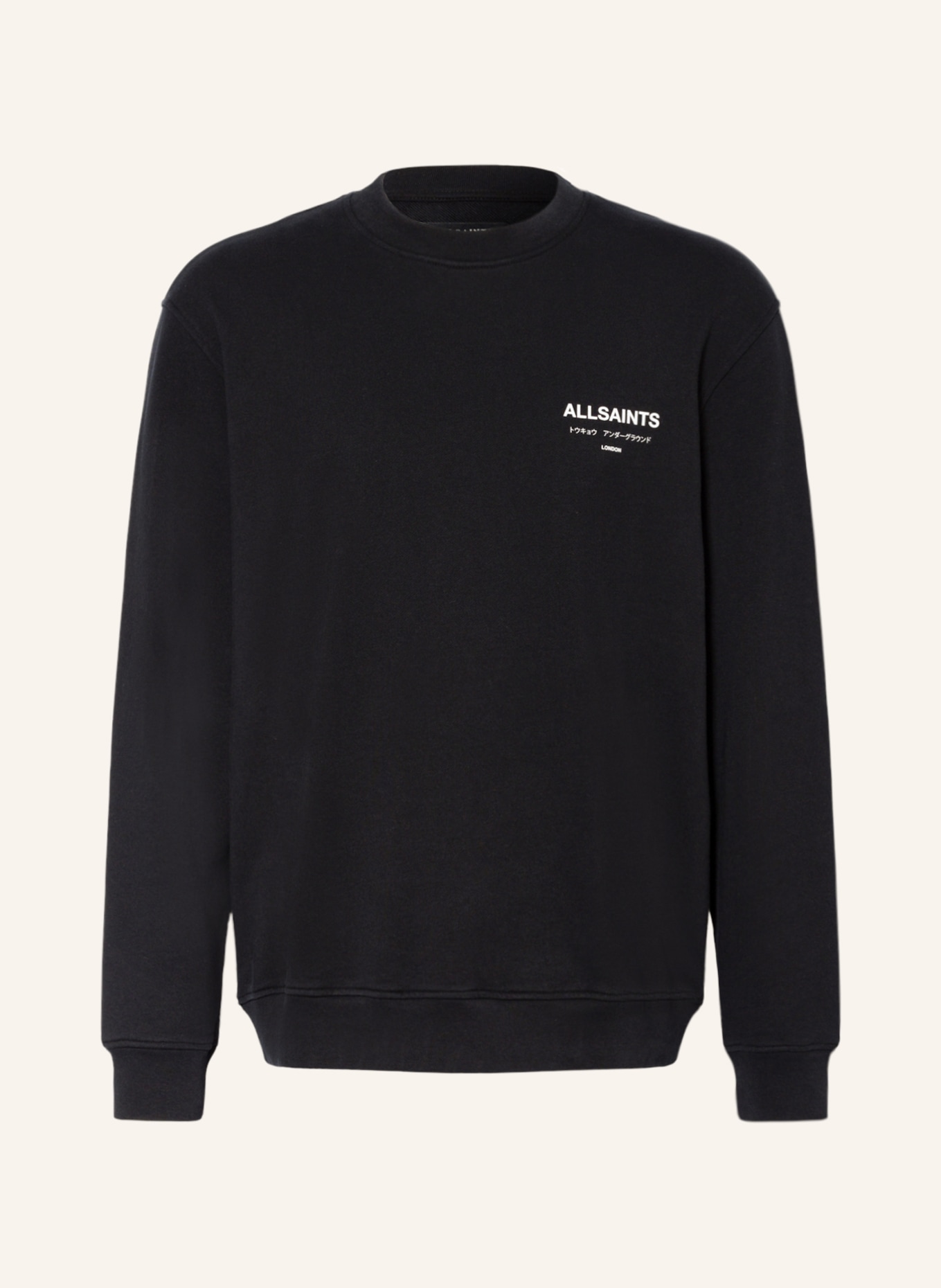 ALLSAINTS Sweatshirt UNDERGROUND, Color: BLACK (Image 1)
