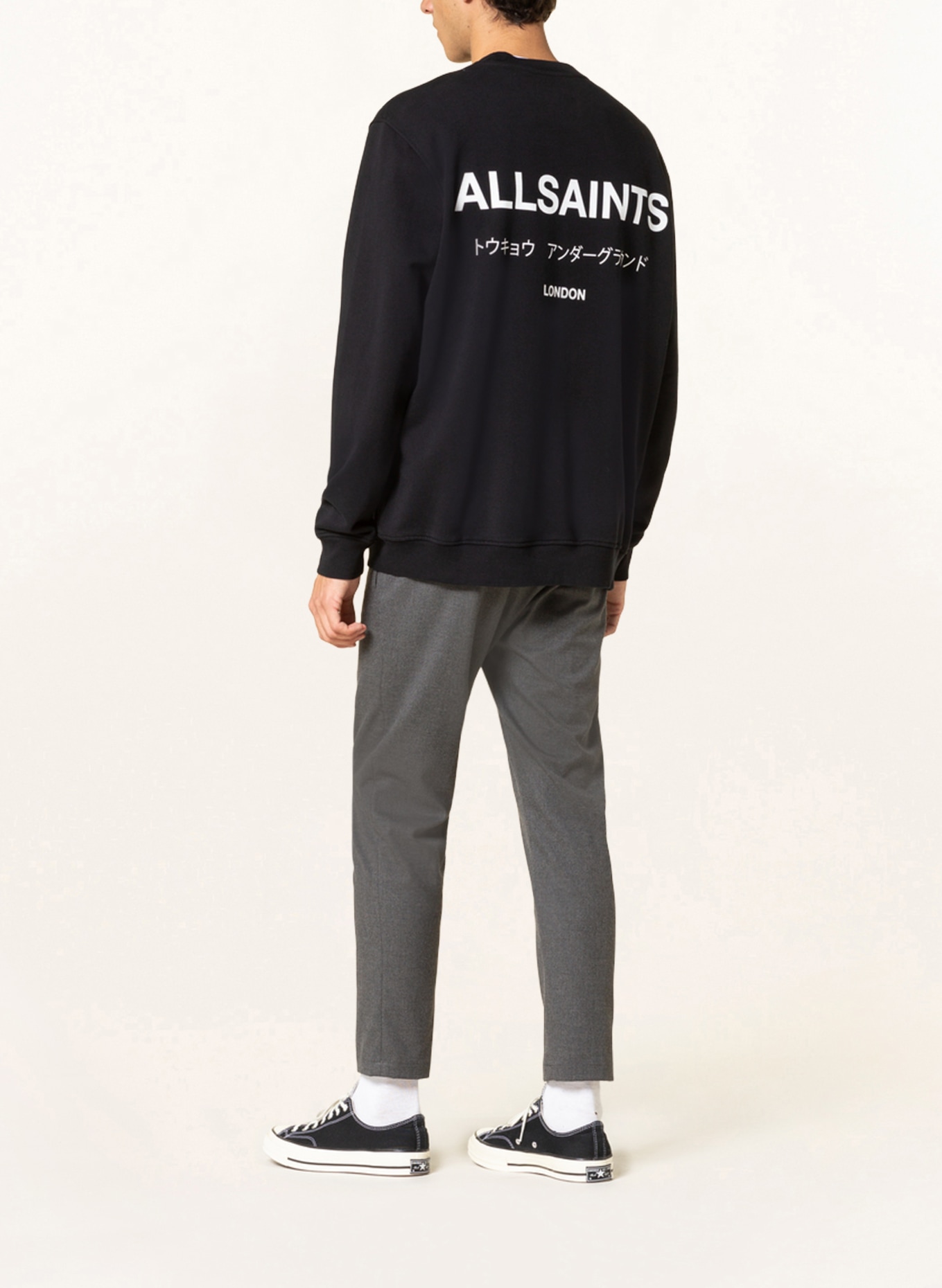 ALLSAINTS Sweatshirt UNDERGROUND, Color: BLACK (Image 2)