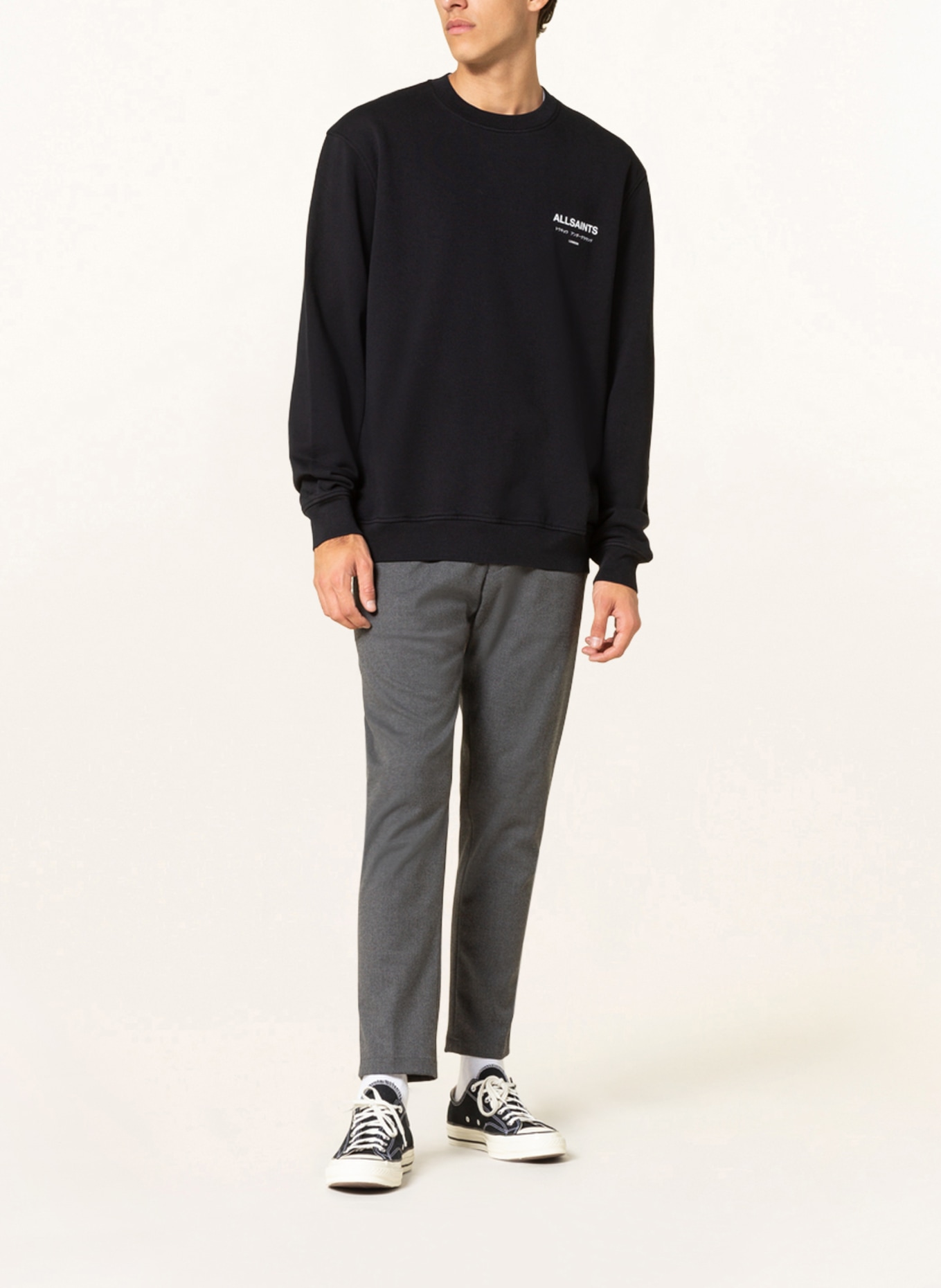 ALLSAINTS Sweatshirt UNDERGROUND, Color: BLACK (Image 3)