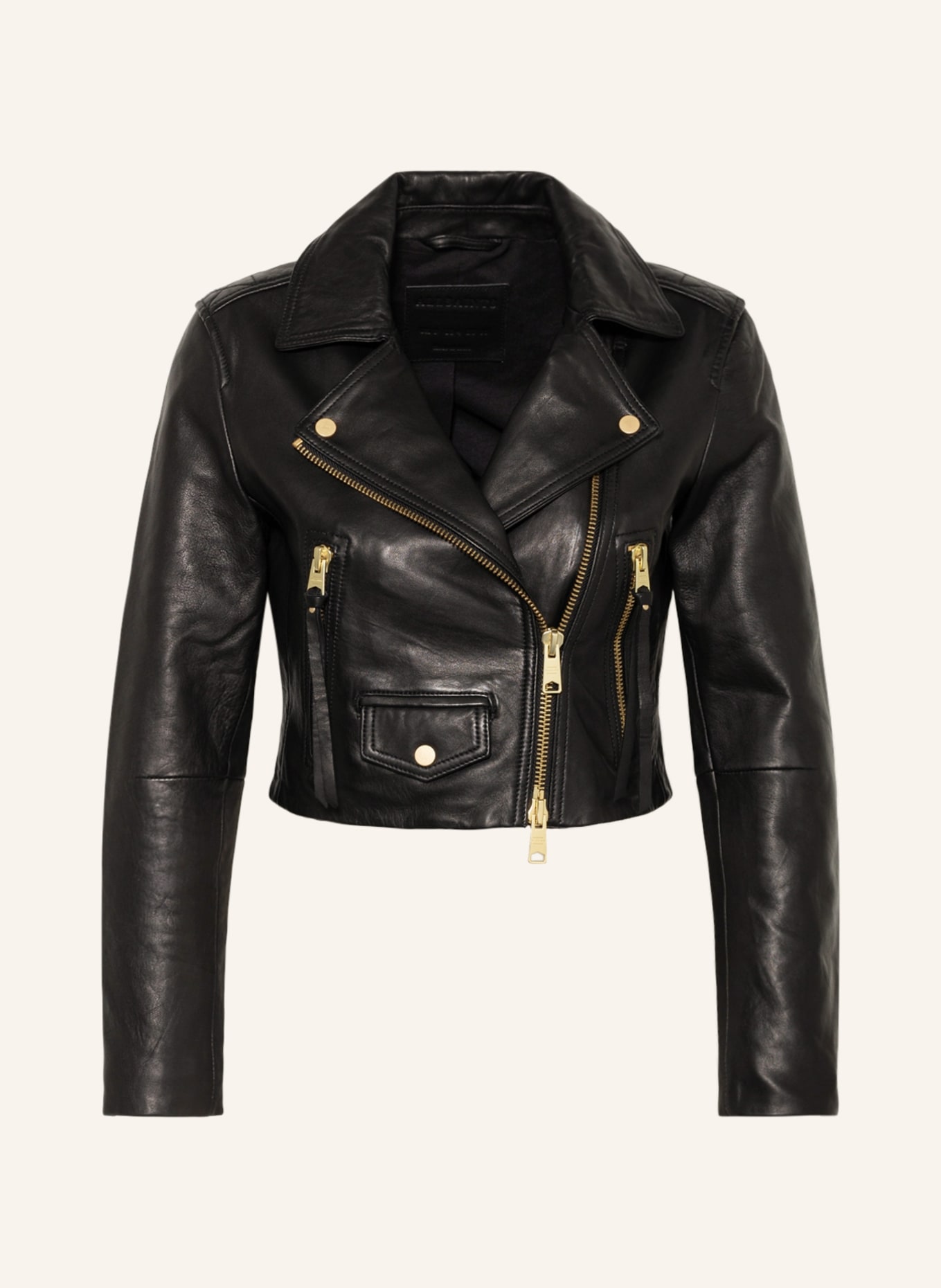 ALLSAINTS Leather jacket ELORA, Color: BLACK (Image 1)