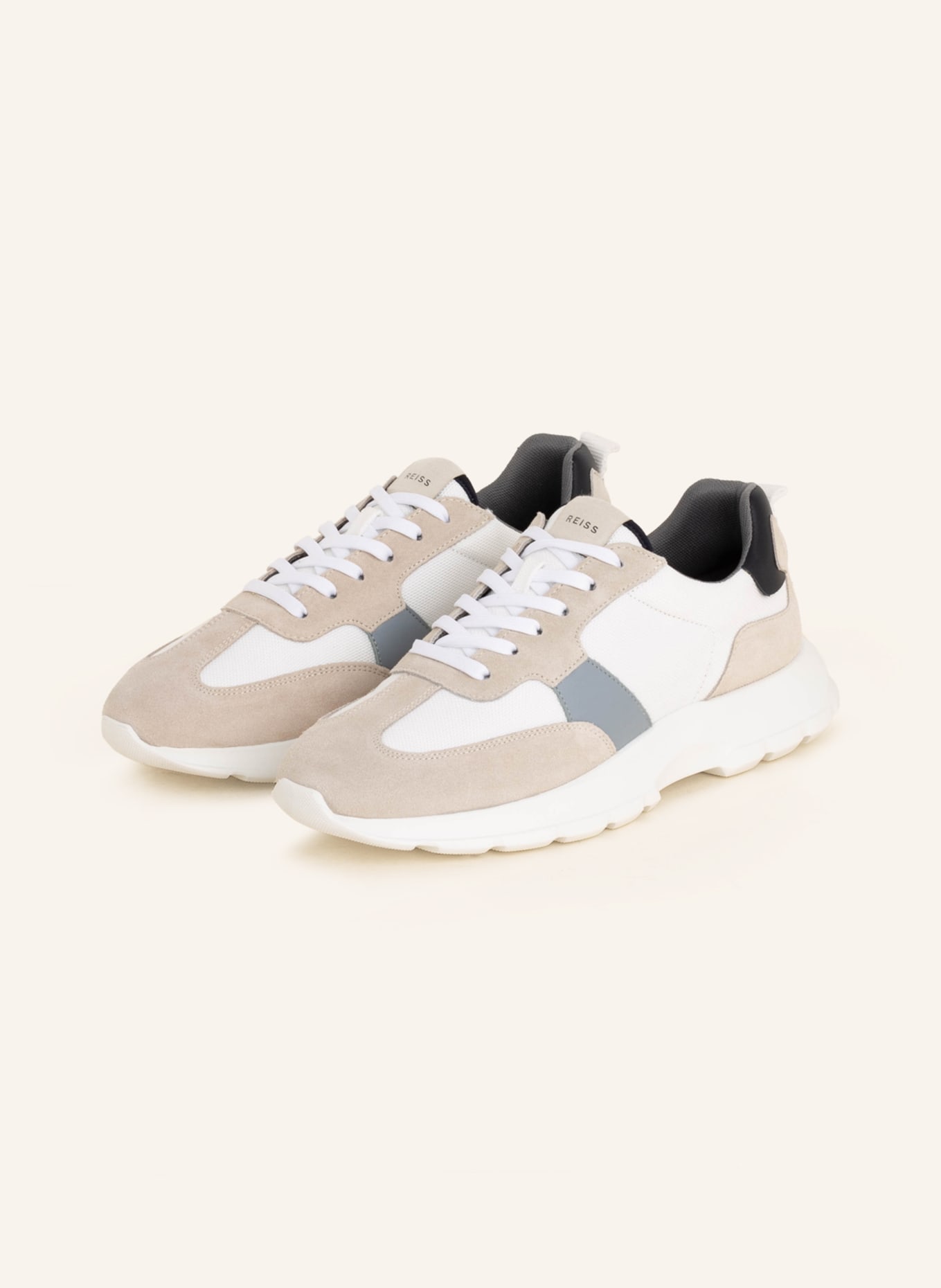 REISS Sneakers EVO, Color: WHITE/ BEIGE/ BLUE GRAY (Image 1)