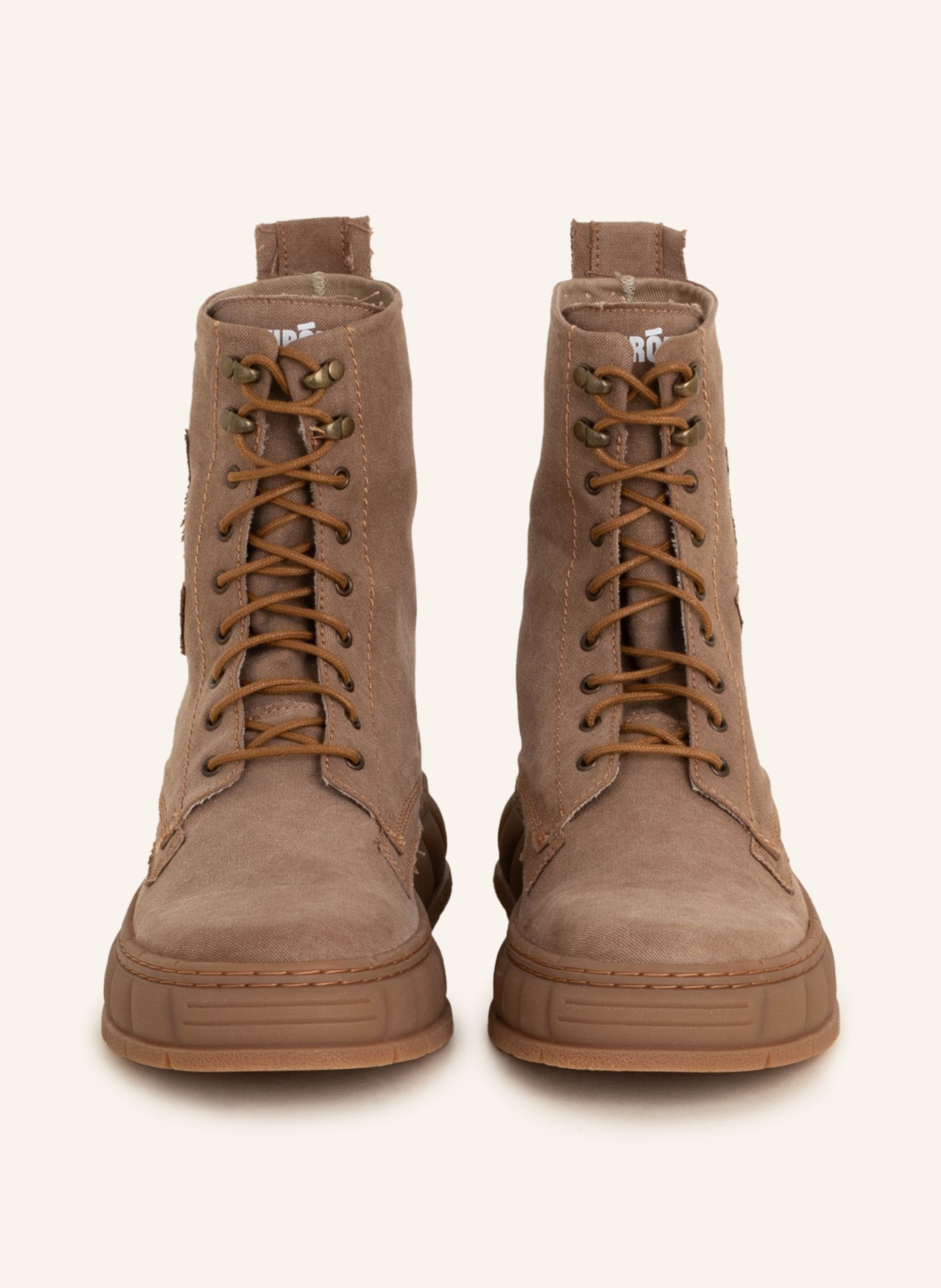 VIRÒN Lace-up boots, Color: LIGHT BROWN (Image 3)