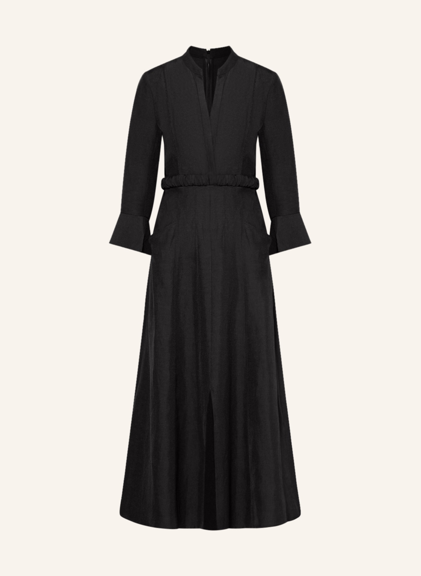 DOROTHEE SCHUMACHER Dress with linen and cut-outs, Color: BLACK (Image 1)