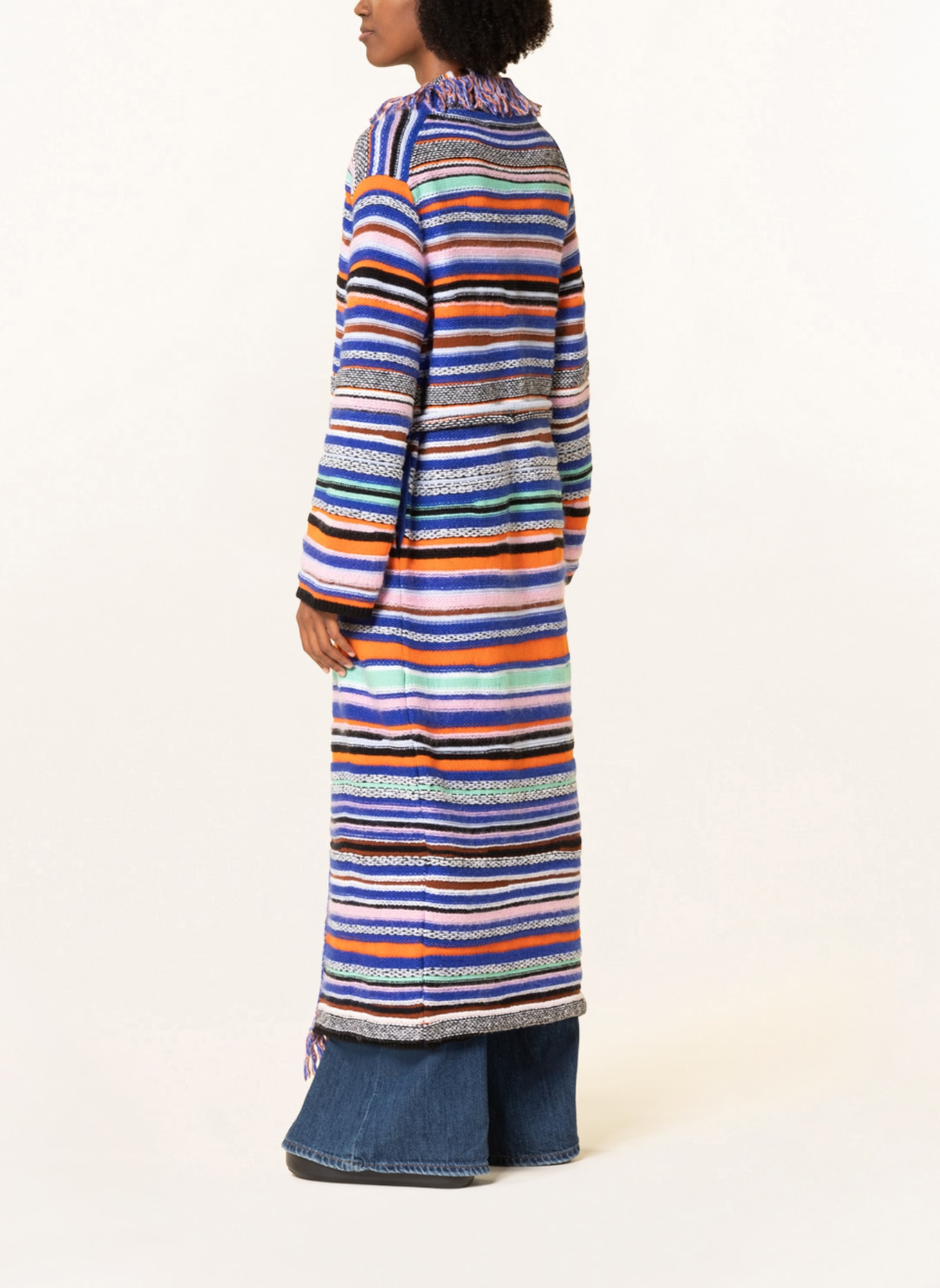 DOROTHEE SCHUMACHER Knit cardigan, Color: BLUE/ ORANGE (Image 3)