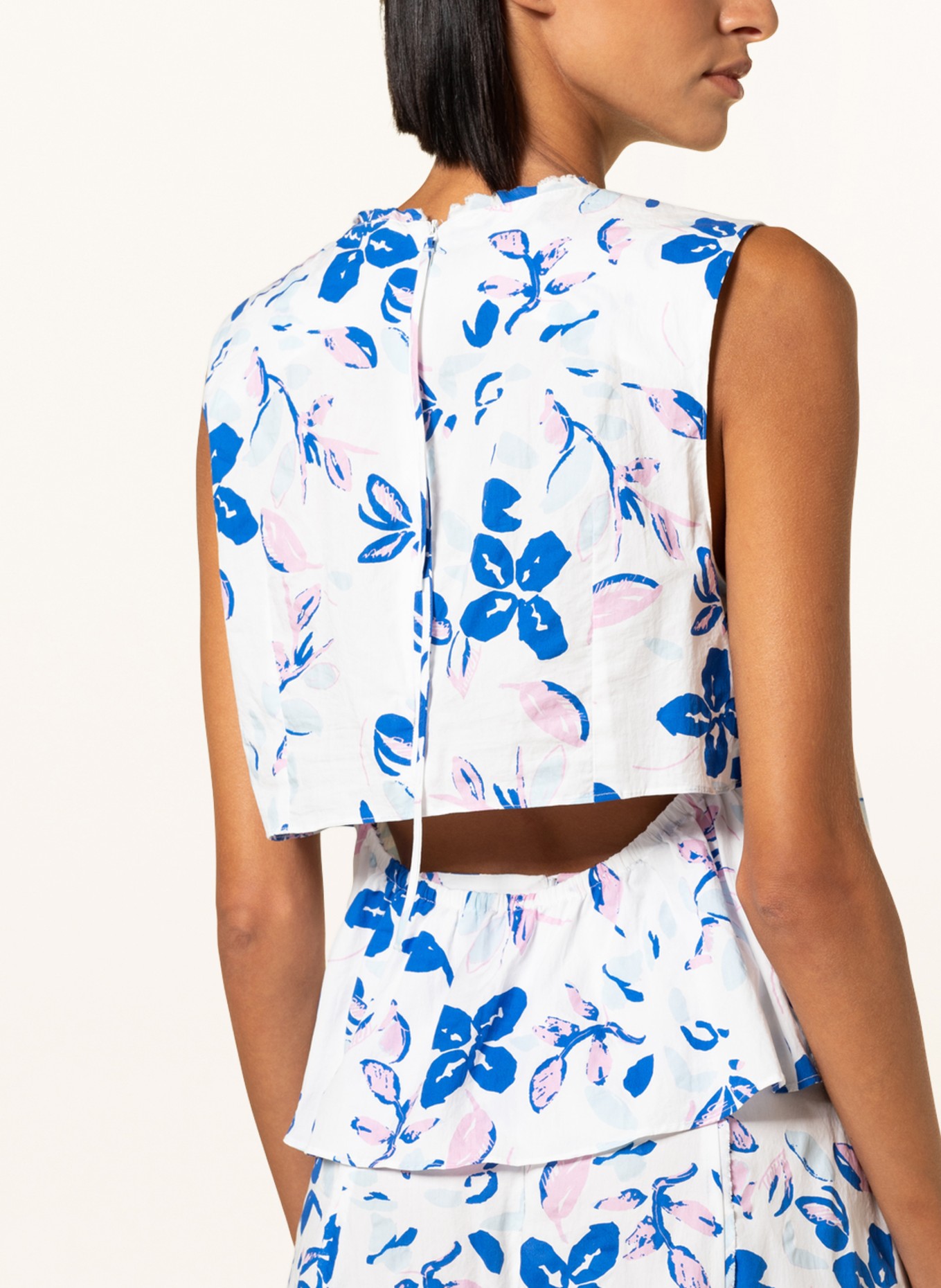DOROTHEE SCHUMACHER Blouse top, Color: WHITE/ BLUE/ PINK (Image 4)