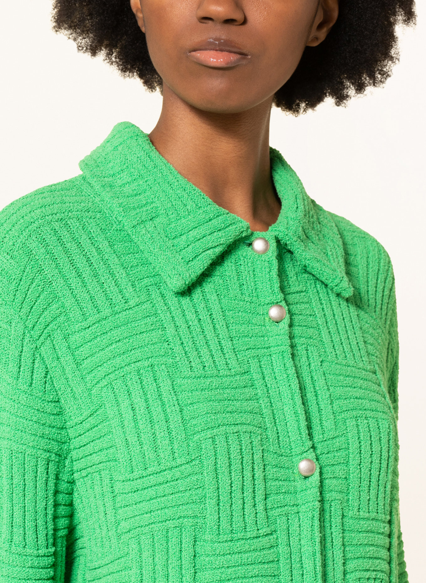 SEM PER LEI Terry overshirt, Color: GREEN (Image 4)