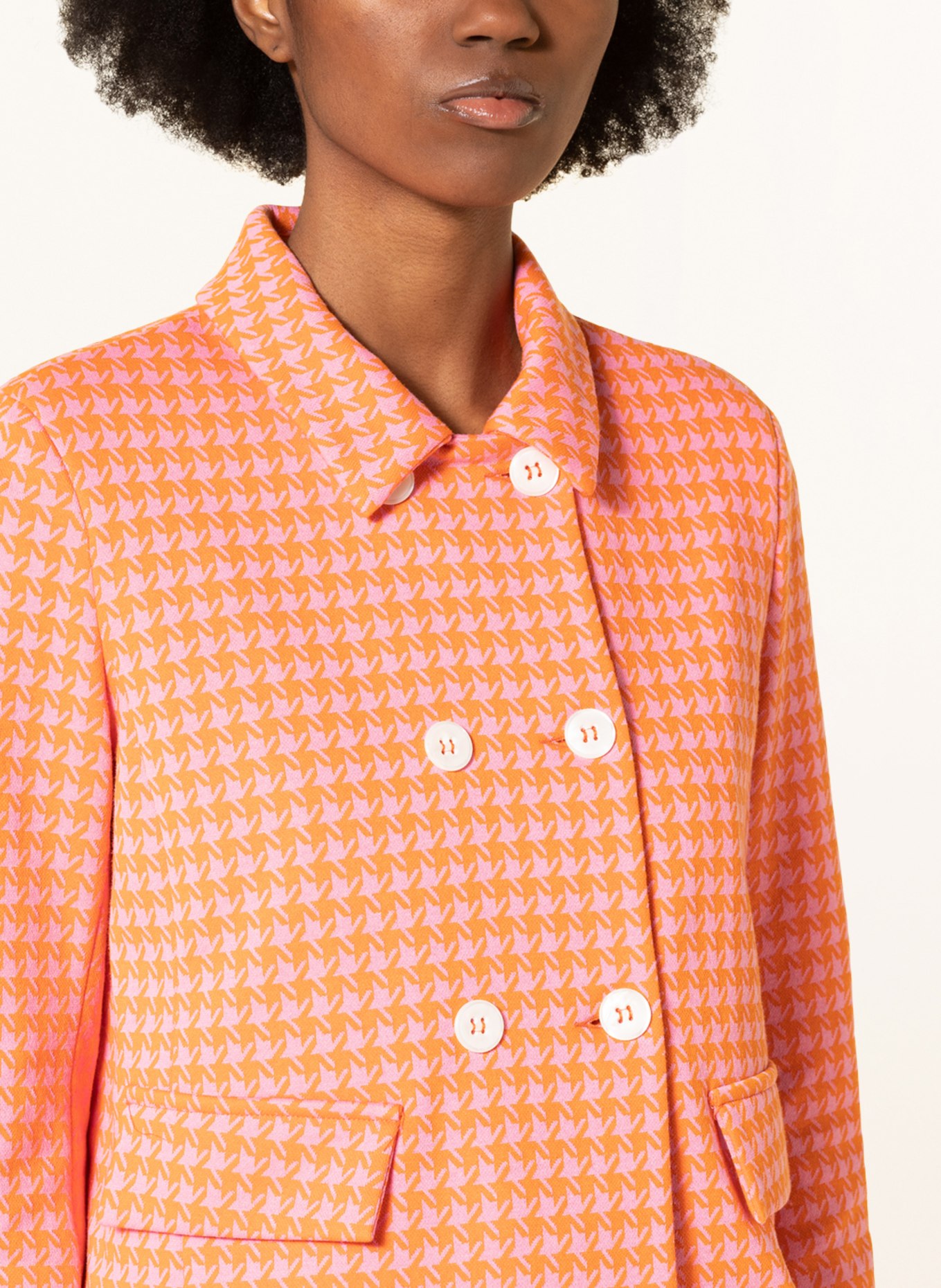 SEM PER LEI Boxy jacket, Color: ORANGE/ PINK (Image 4)