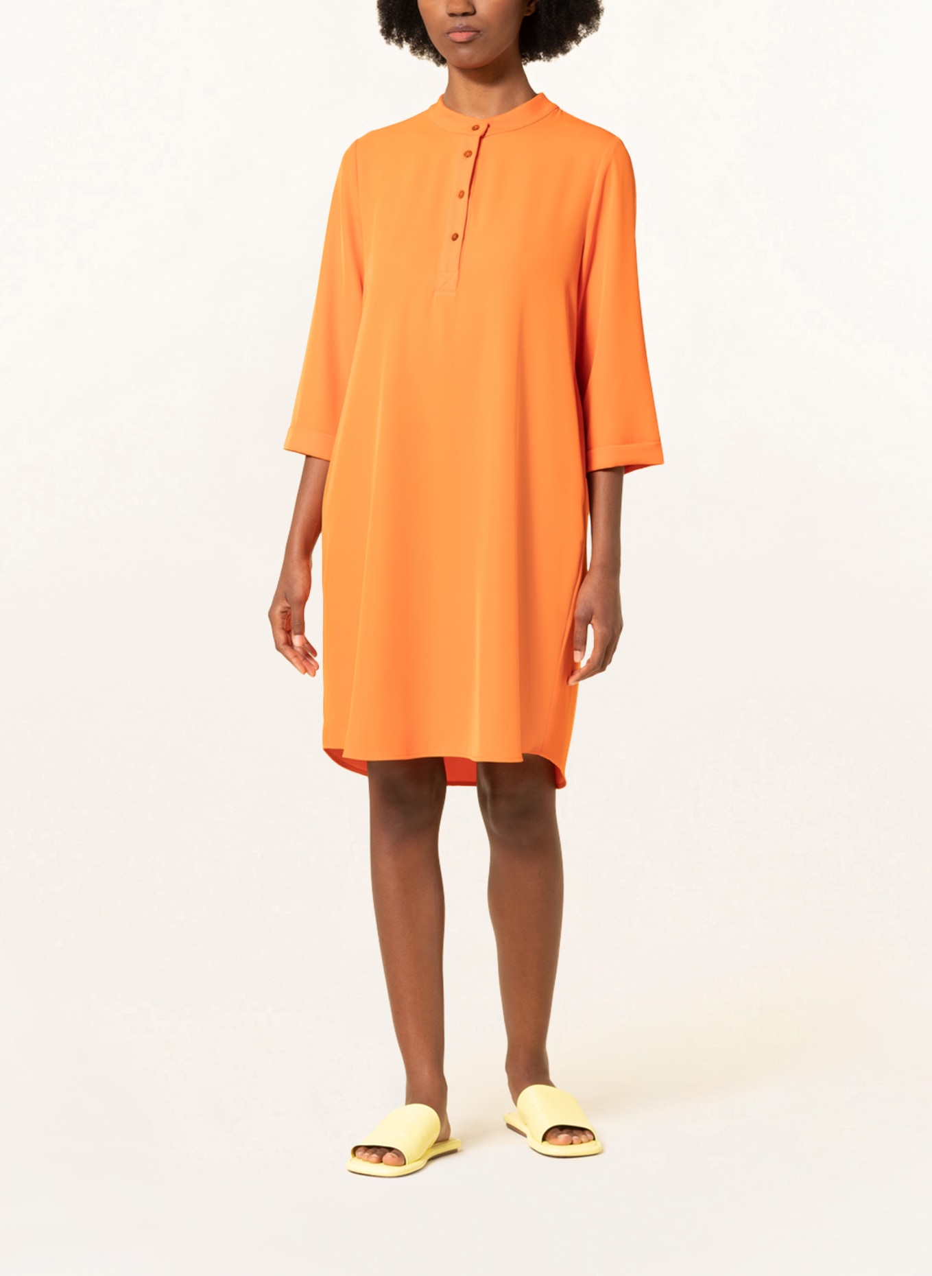 ANNA's Dress with 3/4 sleeves, Color: ORANGE (Image 2)
